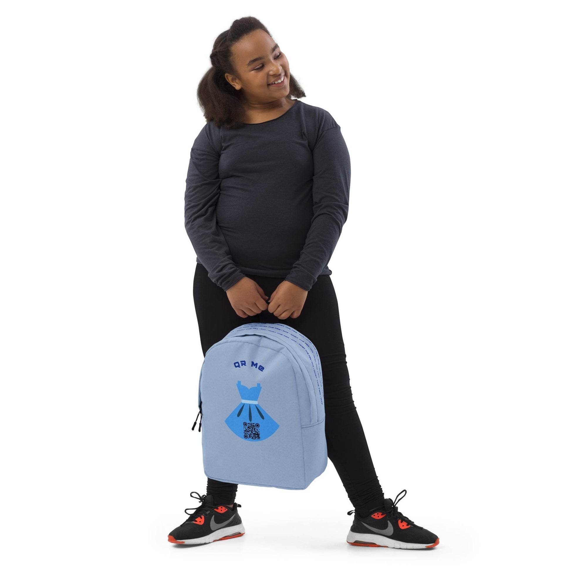 Dress Emoji Personalized QR Code Backpack
