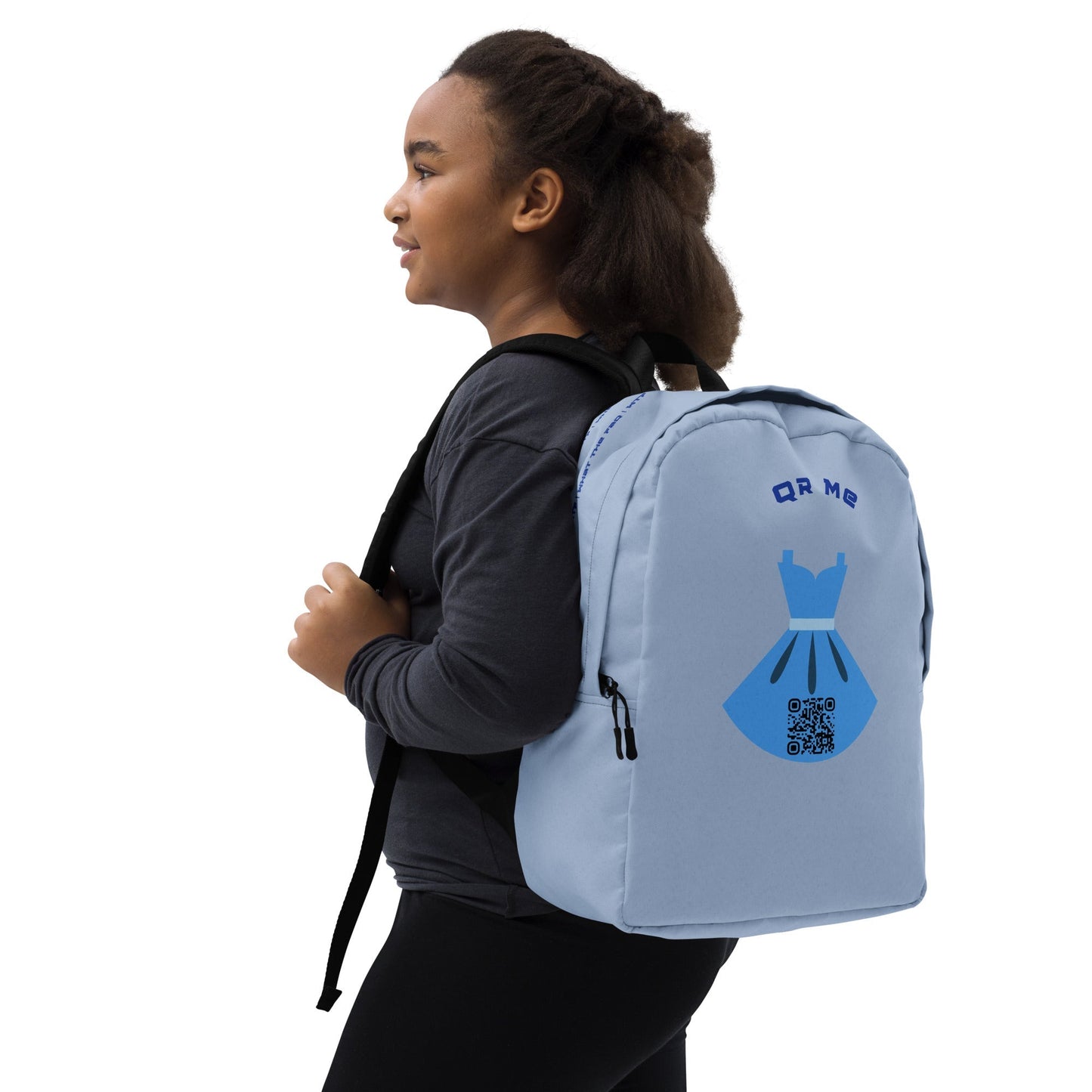 Dress Emoji Personalized QR Code Backpack