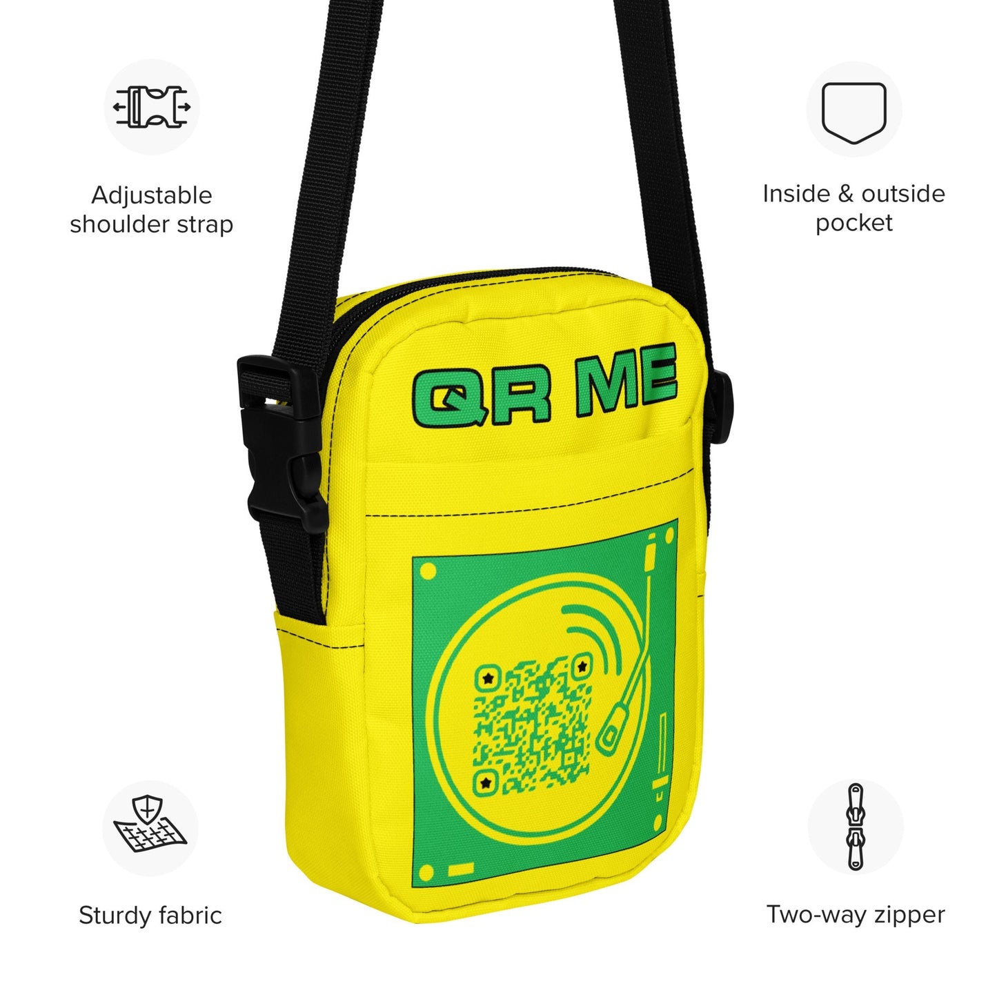Music Lovers QR Code Crossbody bag