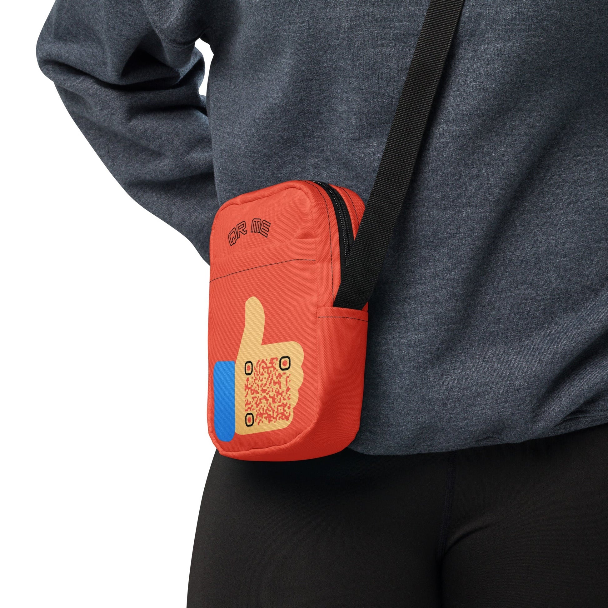Thumbs Up Personalized QR Code Crossbody bag