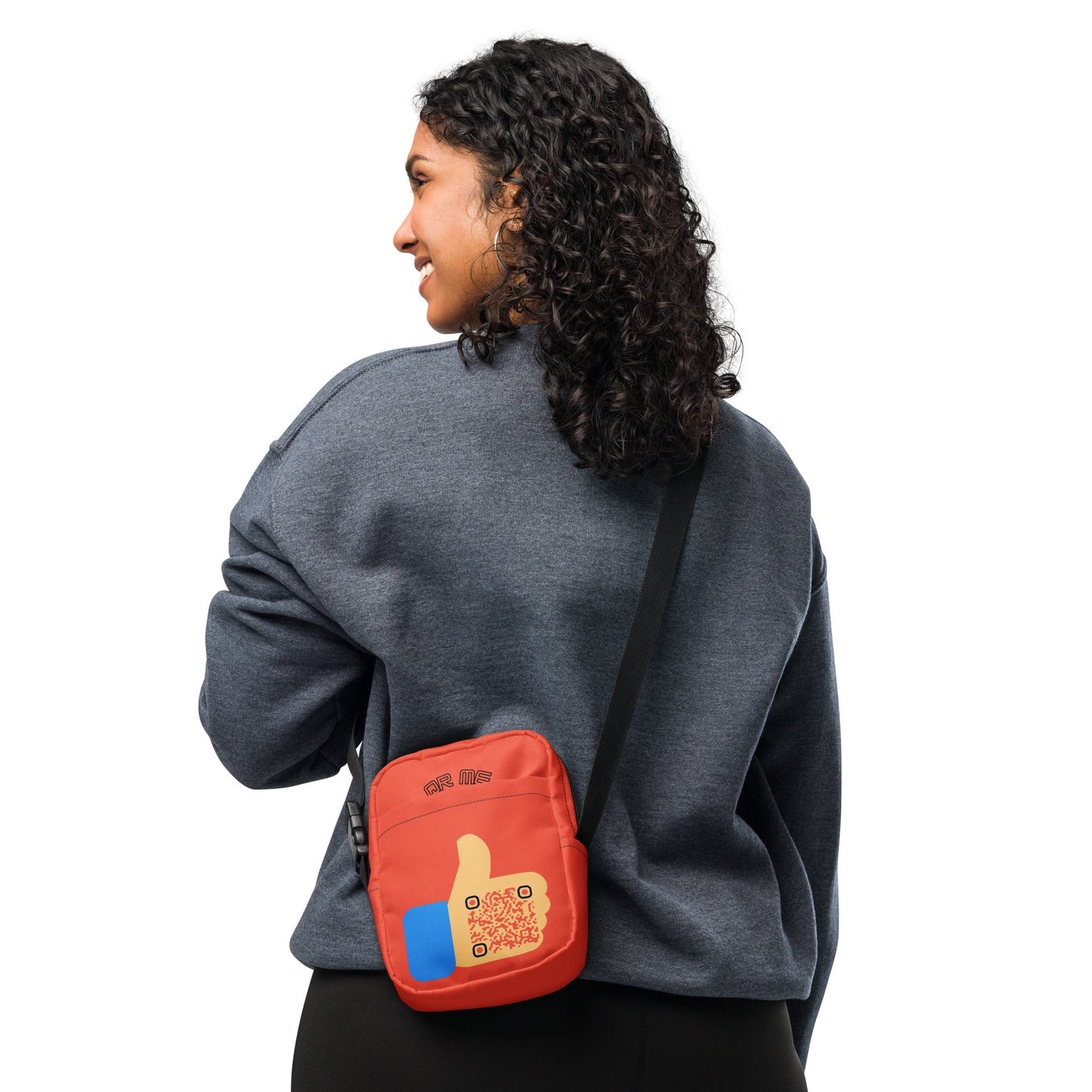 Thumbs Up Personalized QR Code Crossbody bag
