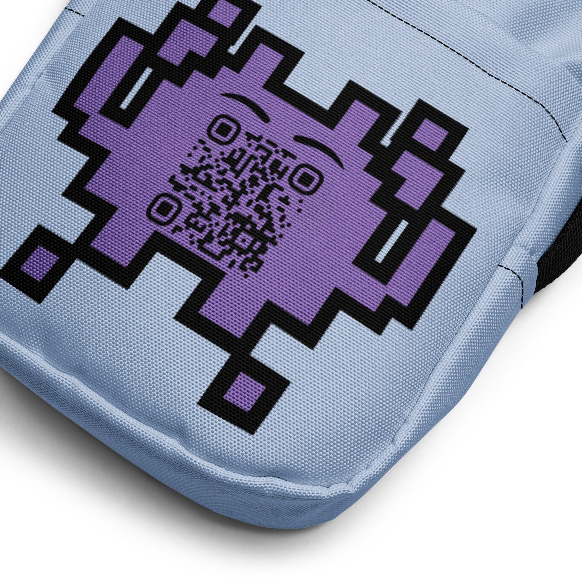 Alien Emoji Personalized QR Code crossbody bag