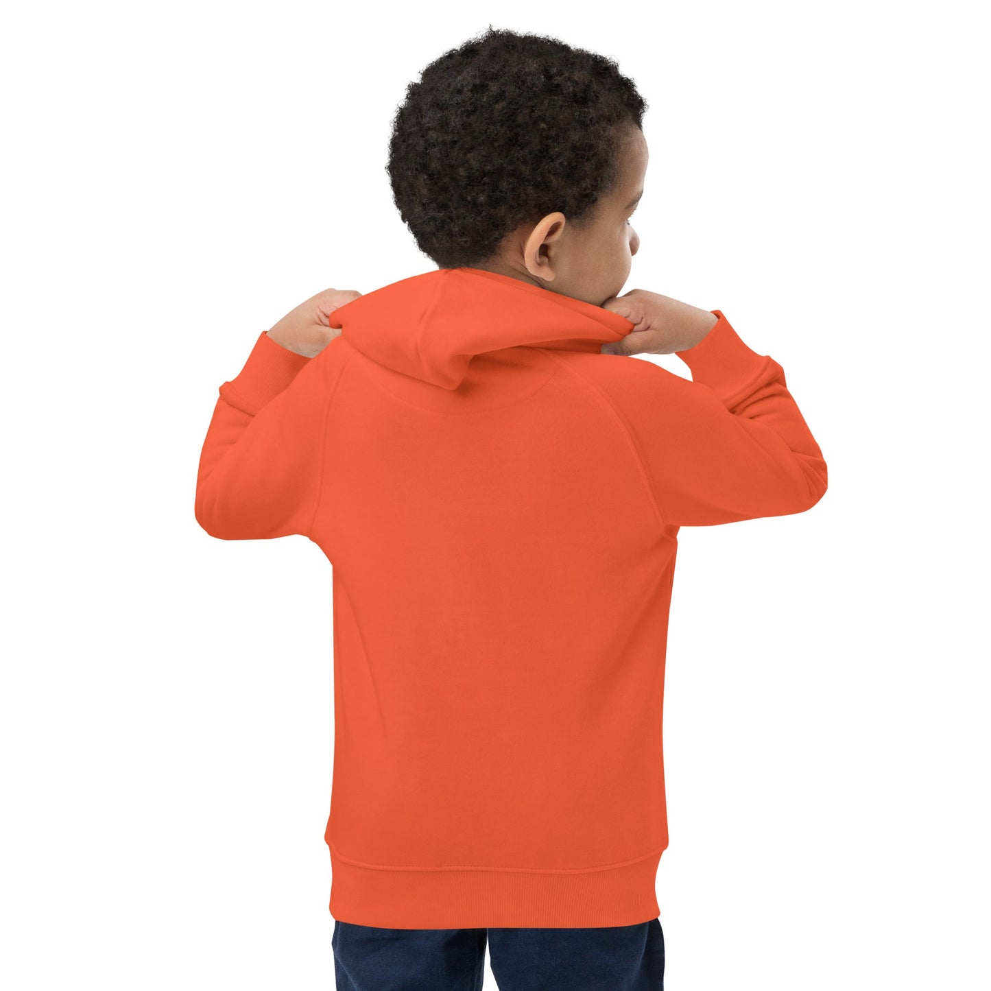 Fun Alien Emoji QR Code Kids eco hoodie