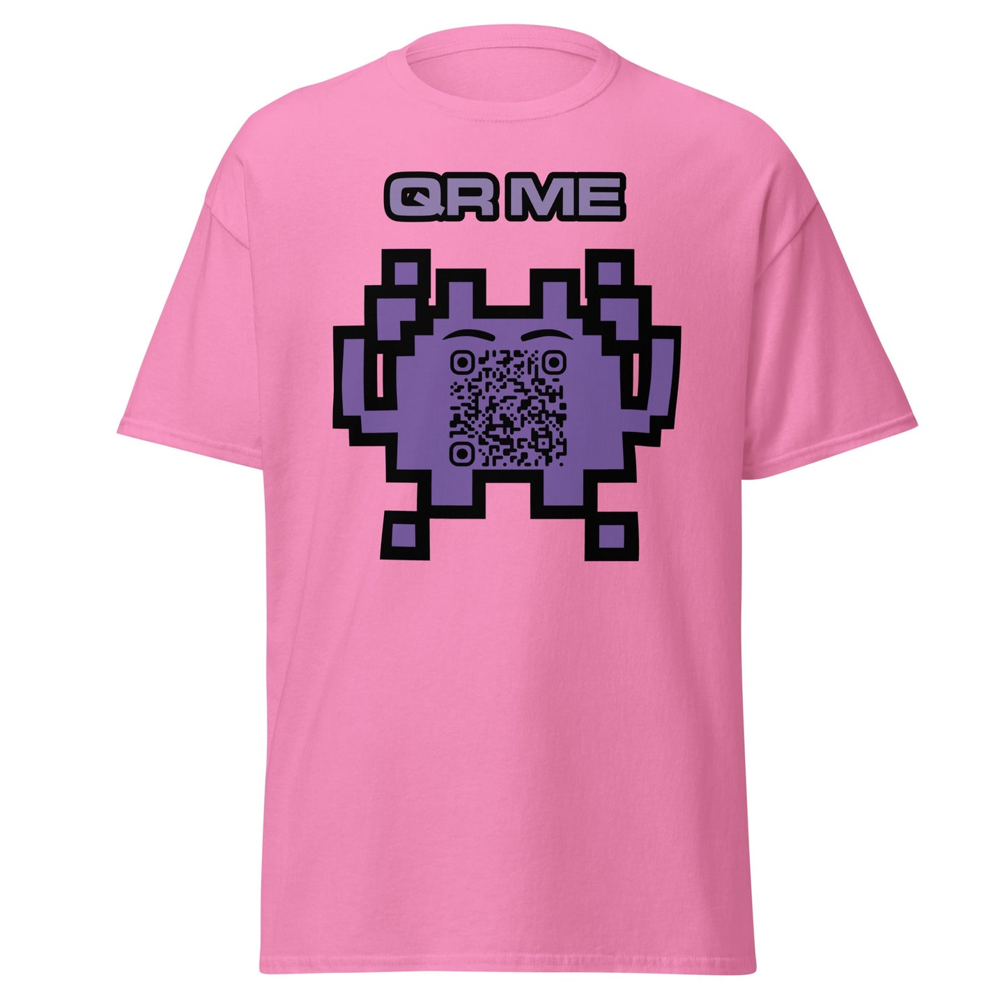 Alien Emoji Personalized QR Code Unisex T-Shirt