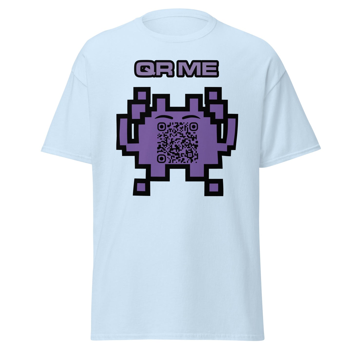 Alien Emoji Personalized QR Code Unisex T-Shirt