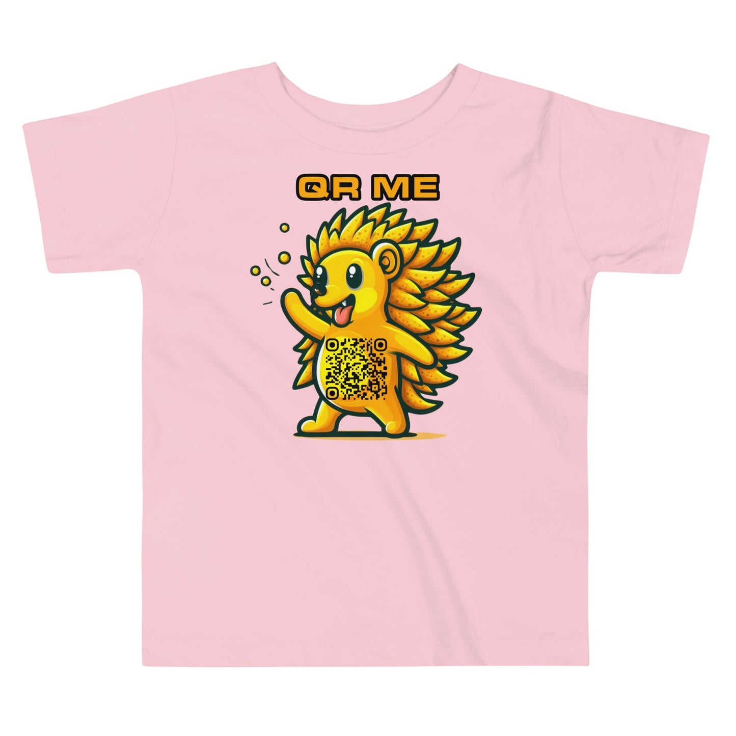 Fun Hedgehog Emoji QR Code Toddler T-Shirt