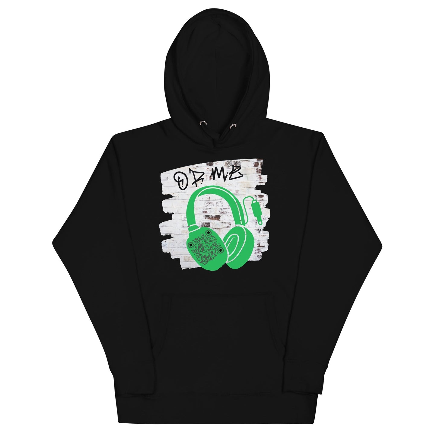 Personalized QR Code Graffiti Wall Hoodie β Share Your Music