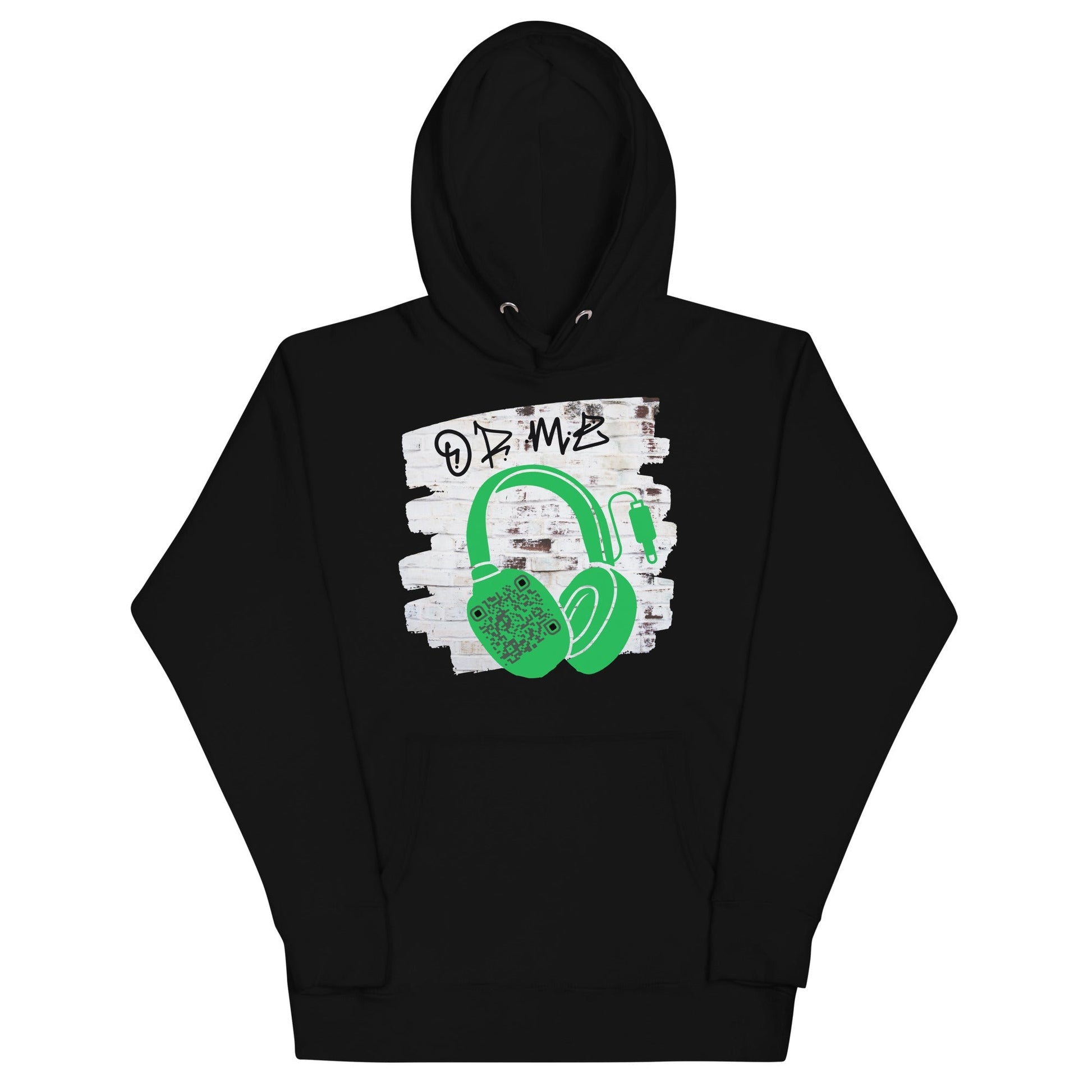 Personalized QR Code Graffiti Wall Hoodie β Share Your Music
