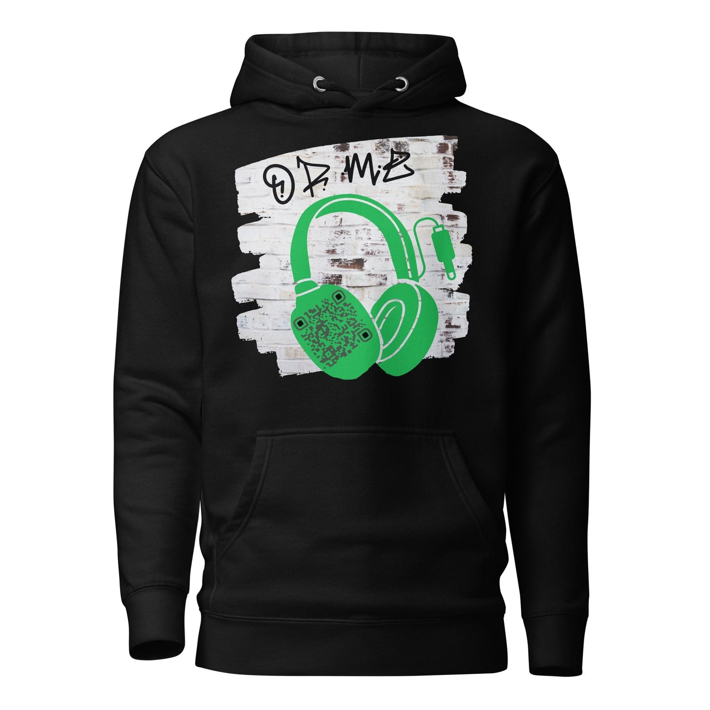 Personalized QR Code Graffiti Wall Hoodie β Share Your Music
