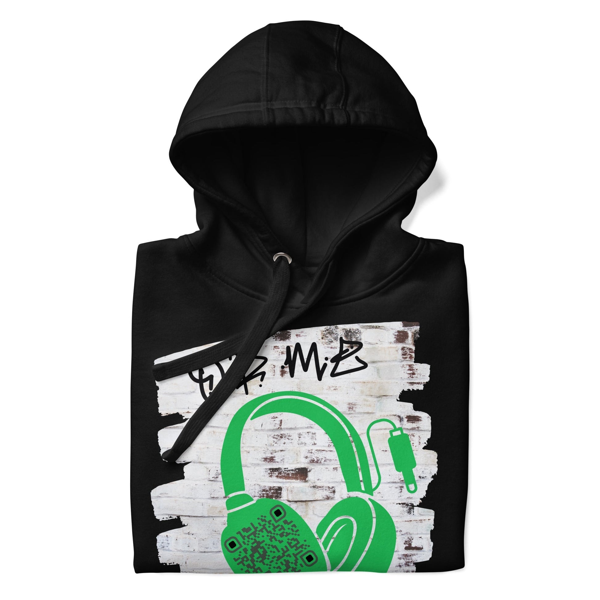 Personalized QR Code Graffiti Wall Hoodie β Share Your Music