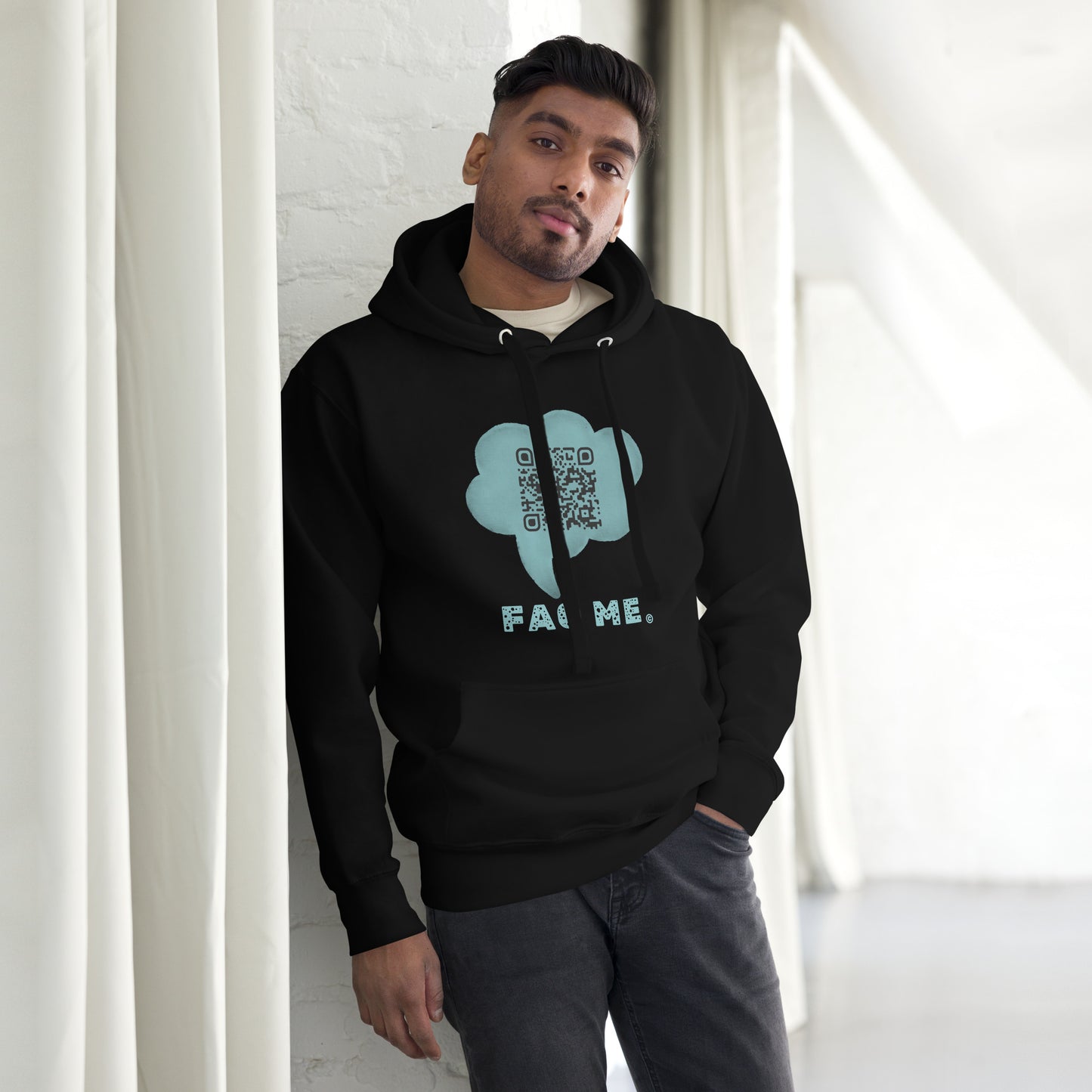 FAQ ME Custom QR Unisex Hoodies – Share Your World