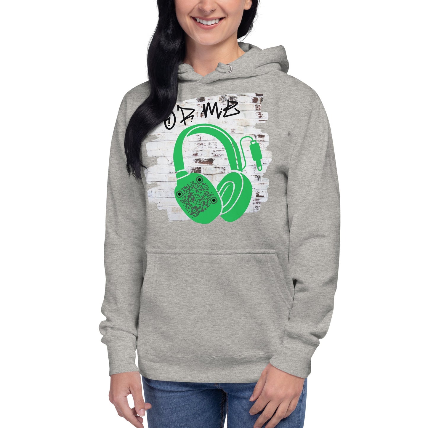 Personalized QR Code Graffiti Wall Hoodie β Share Your Music