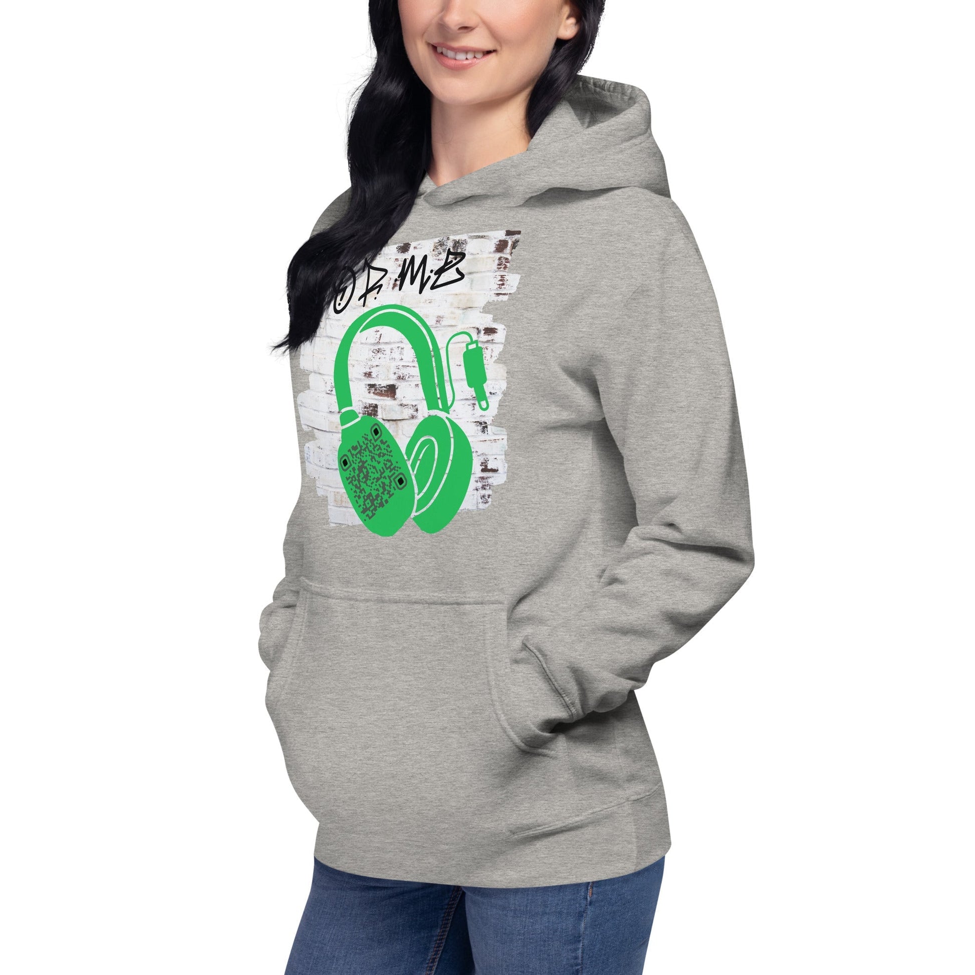 Personalized QR Code Graffiti Wall Hoodie β Share Your Music