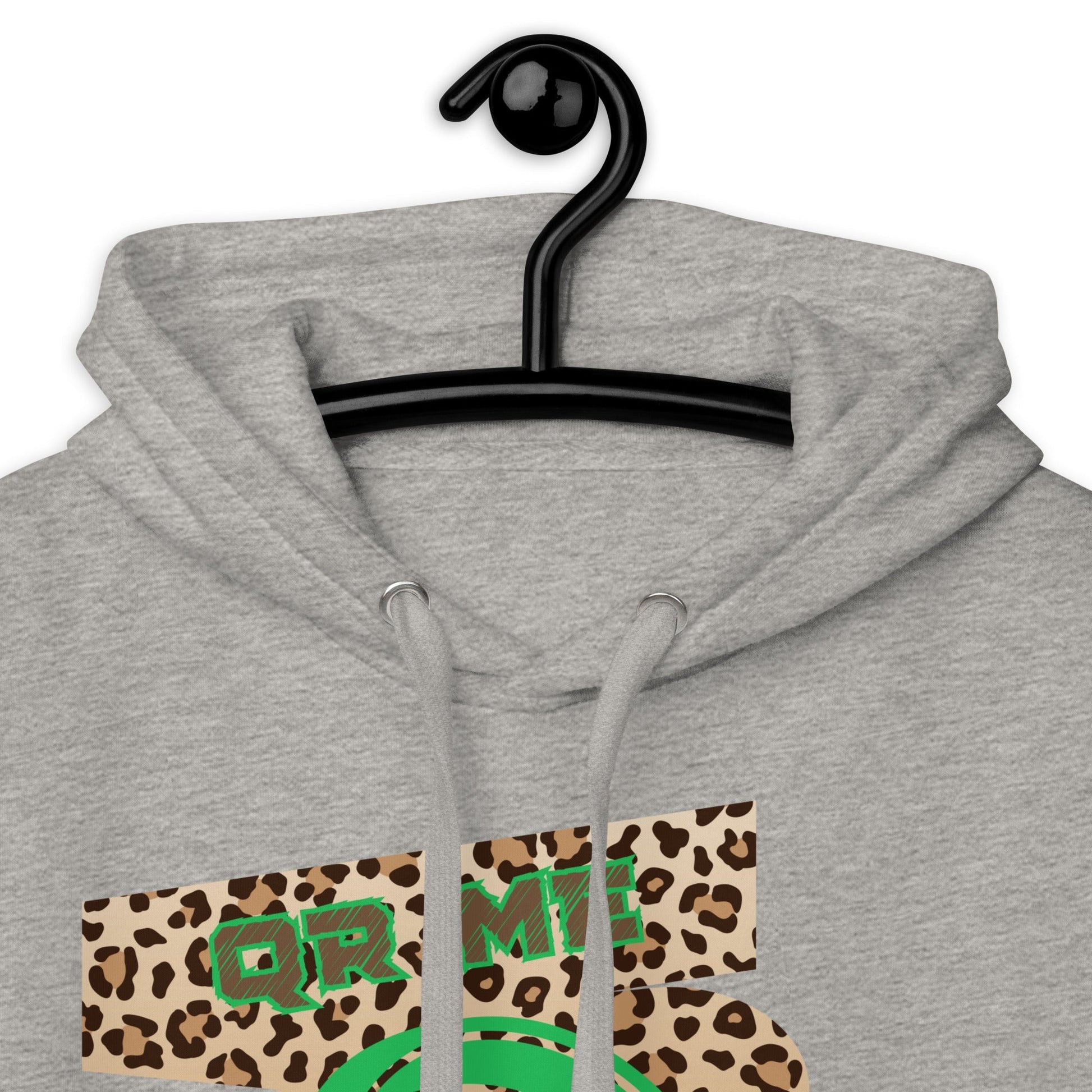 Custom QR Code Leopard Print Hoodie β Wild Style, Shared Tunes
