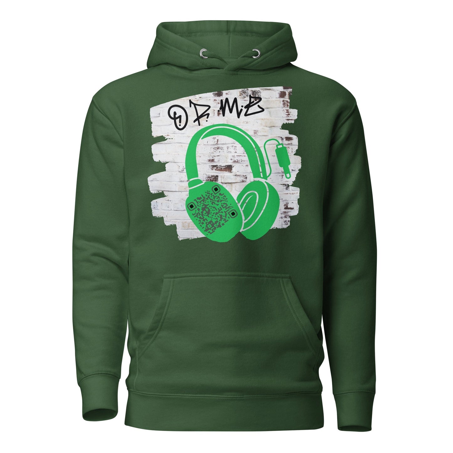 Personalized QR Code Graffiti Wall Hoodie β Share Your Music