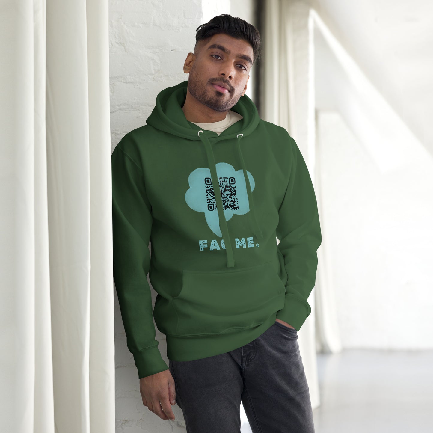 FAQ ME Custom QR Unisex Hoodies – Share Your World