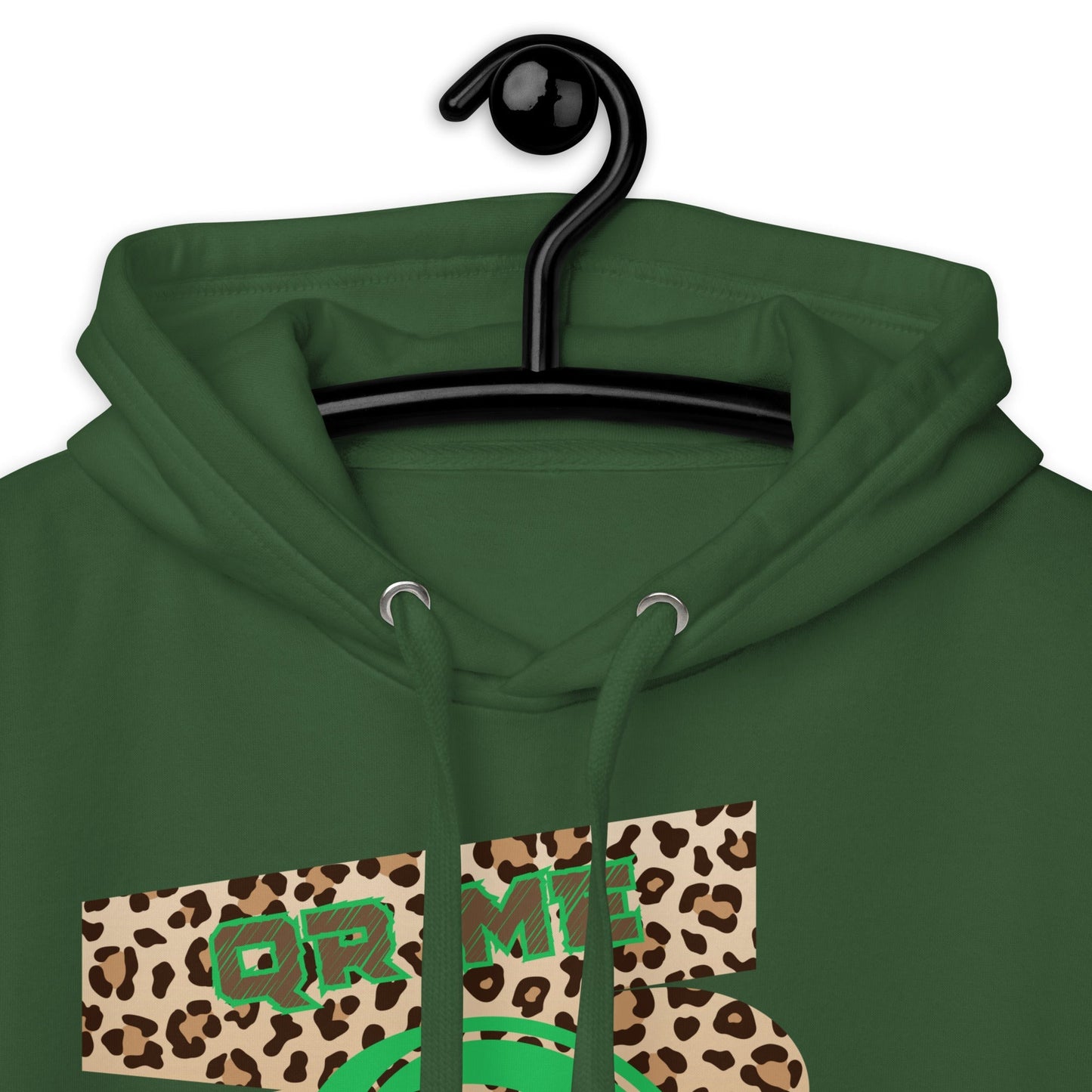 Custom QR Code Leopard Print Hoodie β Wild Style, Shared Tunes