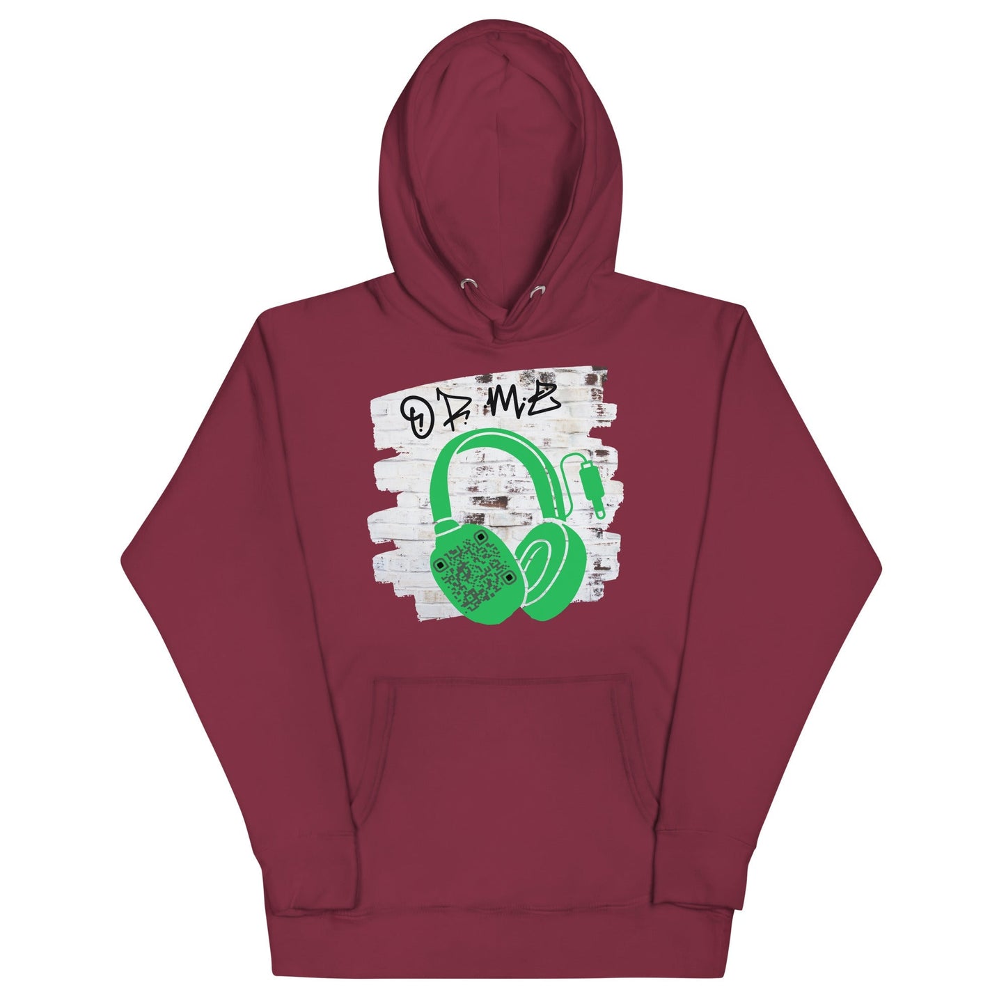 Personalized QR Code Graffiti Wall Hoodie β Share Your Music