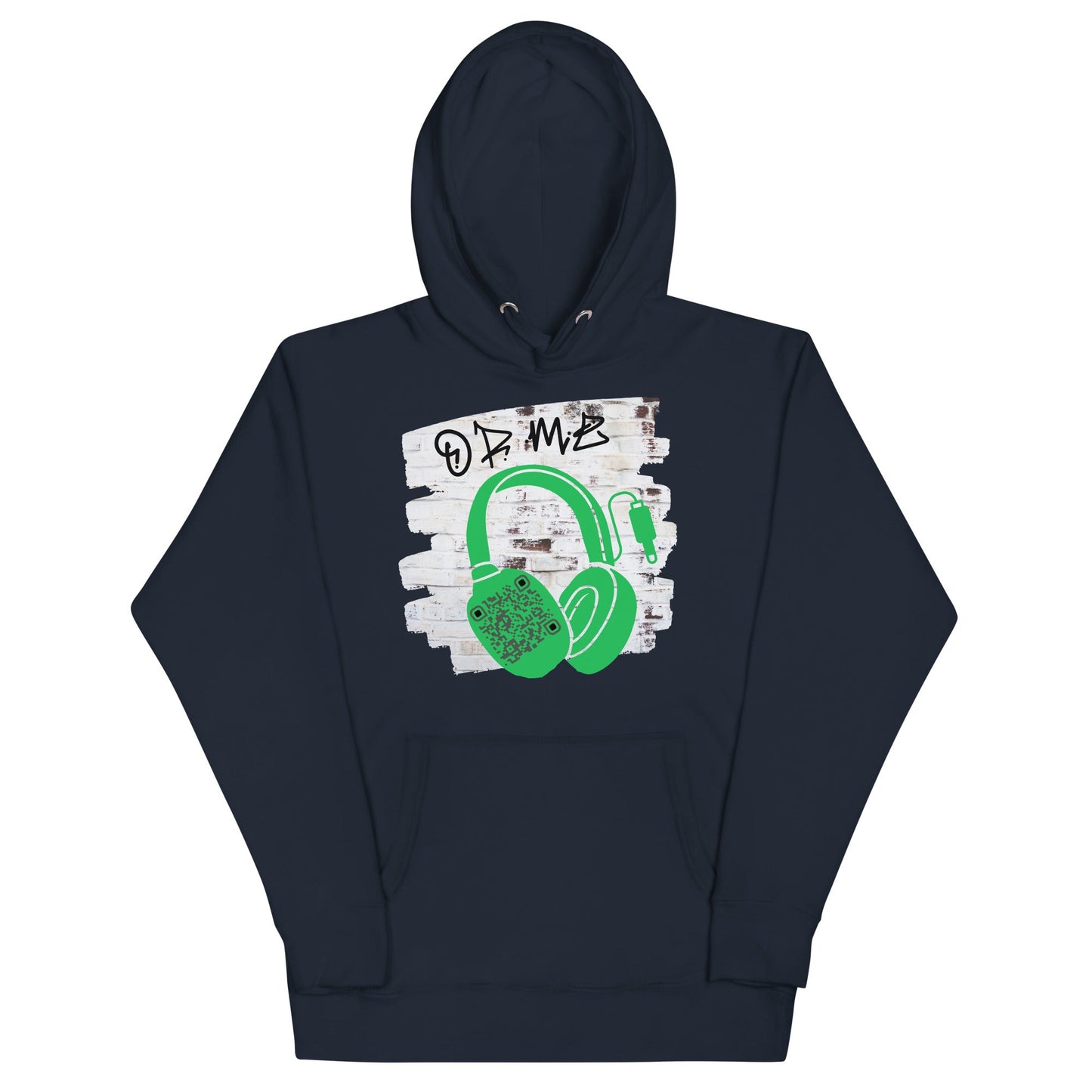 Personalized QR Code Graffiti Wall Hoodie β Share Your Music