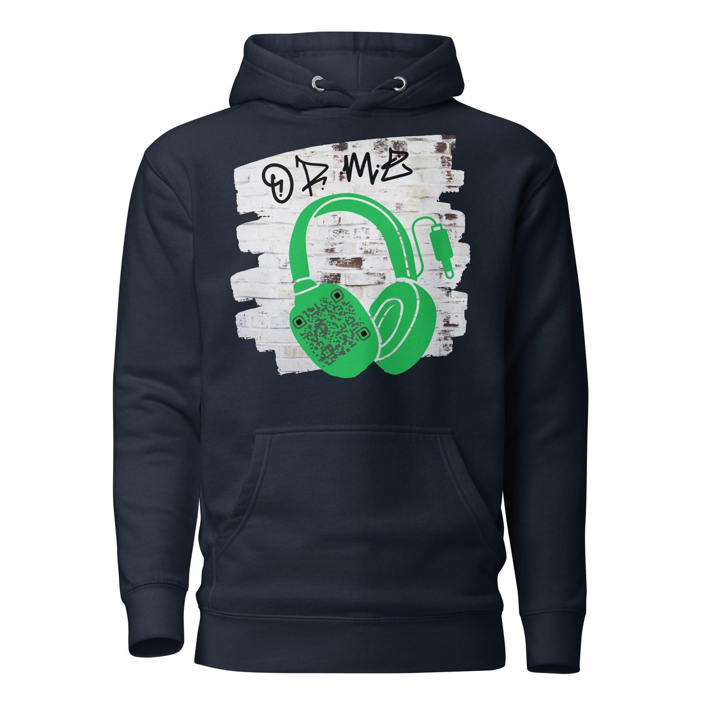 Personalized QR Code Graffiti Wall Hoodie β Share Your Music