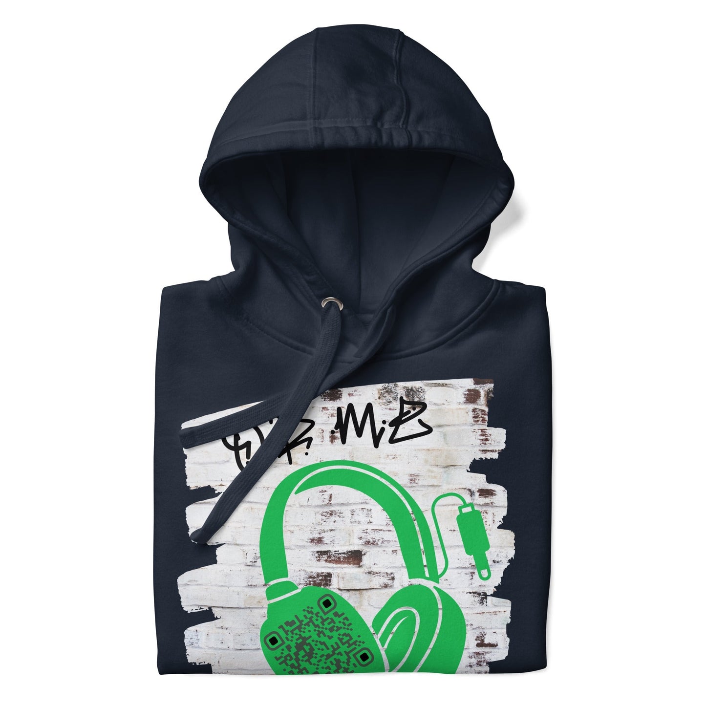 Personalized QR Code Graffiti Wall Hoodie β Share Your Music