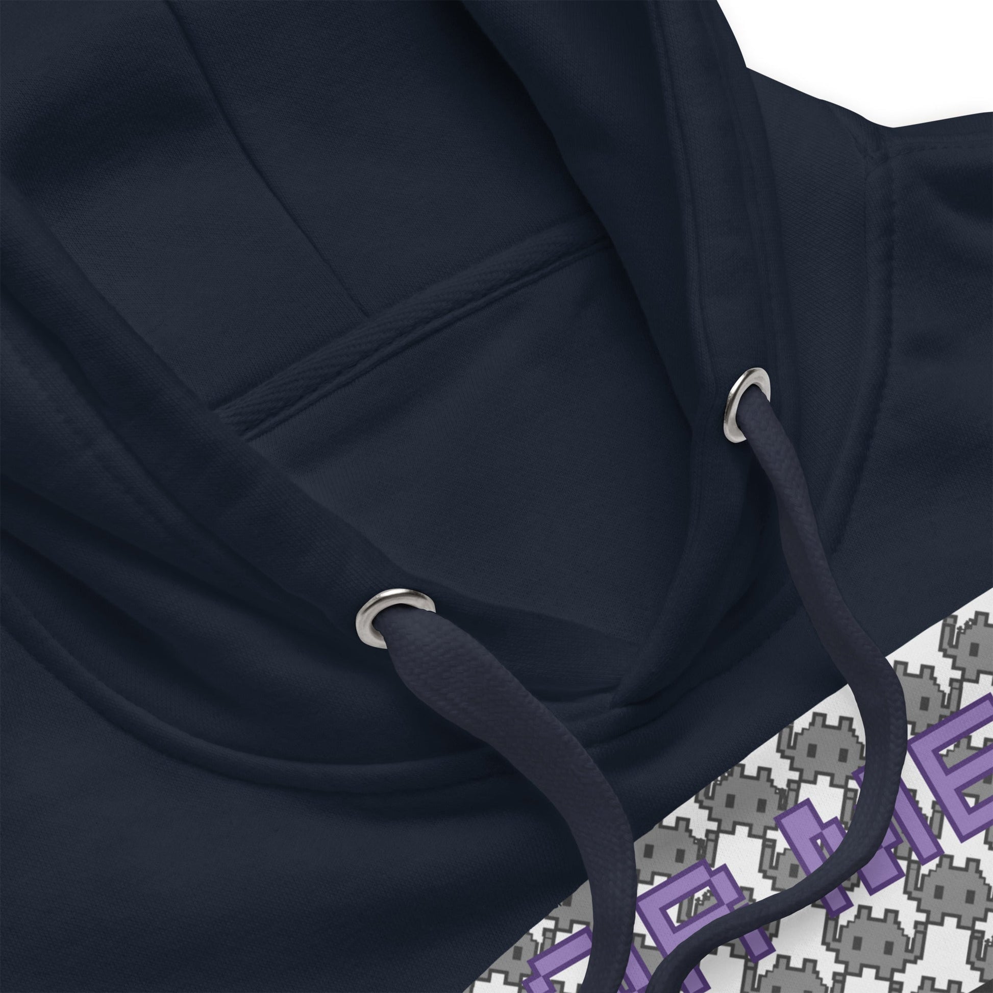 Monochrome Alien Emoji QR Code Hoodie β Share Your Stats