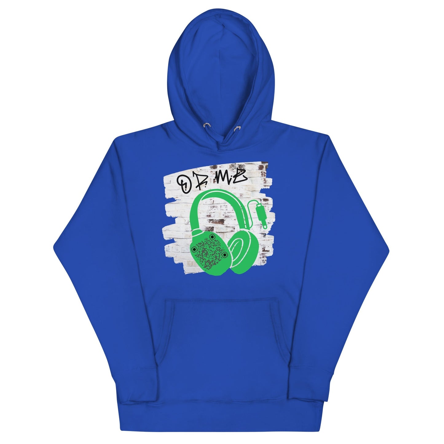 Personalized QR Code Graffiti Wall Hoodie β Share Your Music