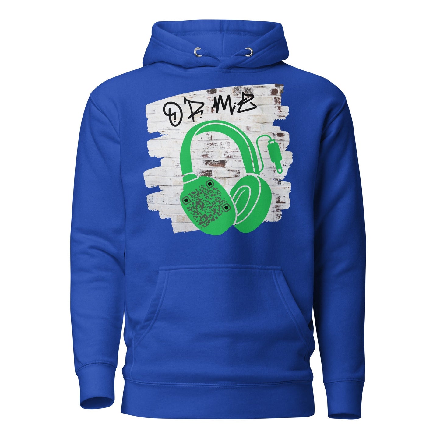 Personalized QR Code Graffiti Wall Hoodie β Share Your Music