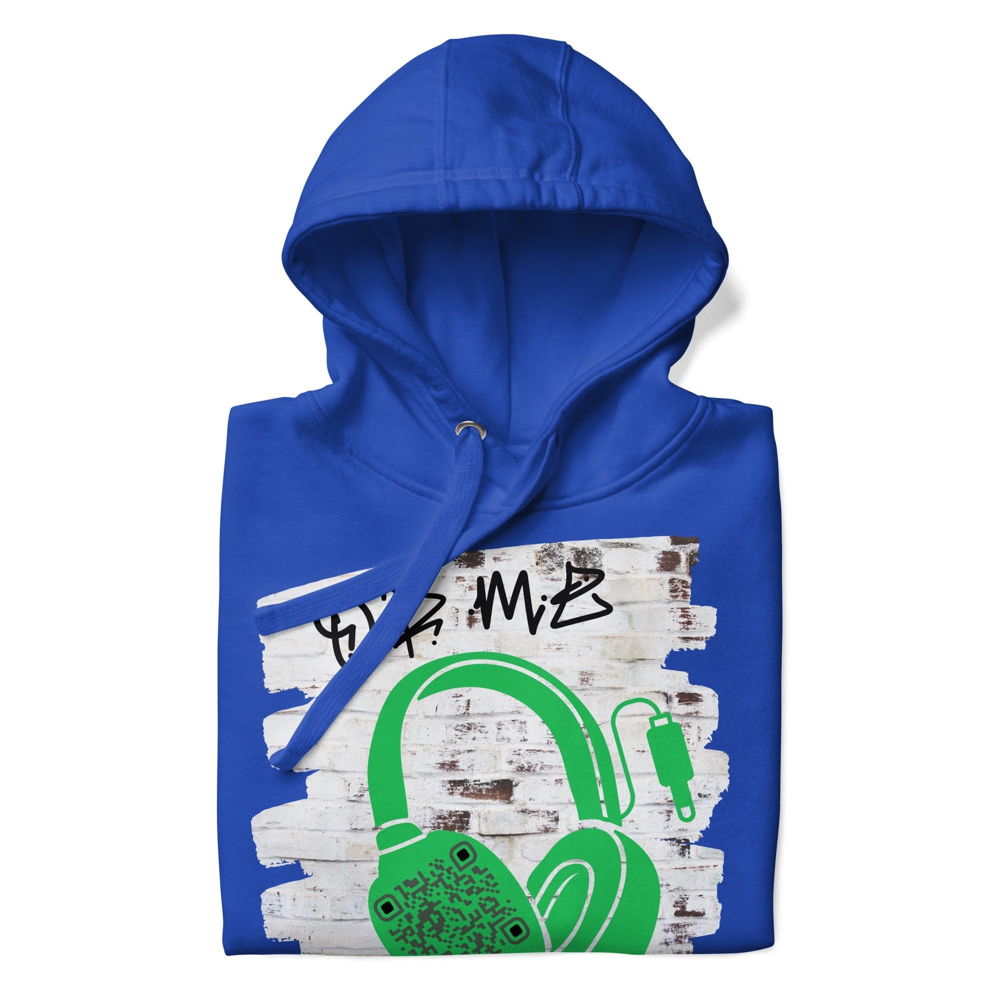Personalized QR Code Graffiti Wall Hoodie β Share Your Music