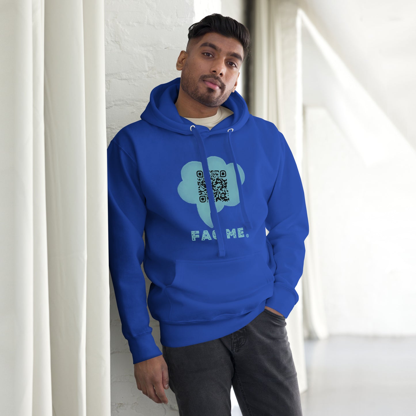 FAQ ME Custom QR Unisex Hoodies – Share Your World
