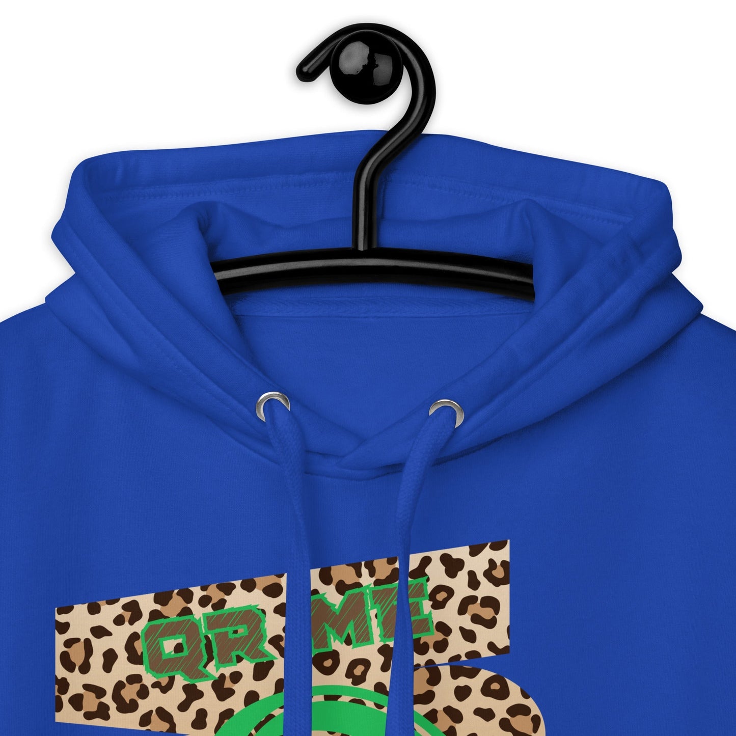 Custom QR Code Leopard Print Hoodie β Wild Style, Shared Tunes