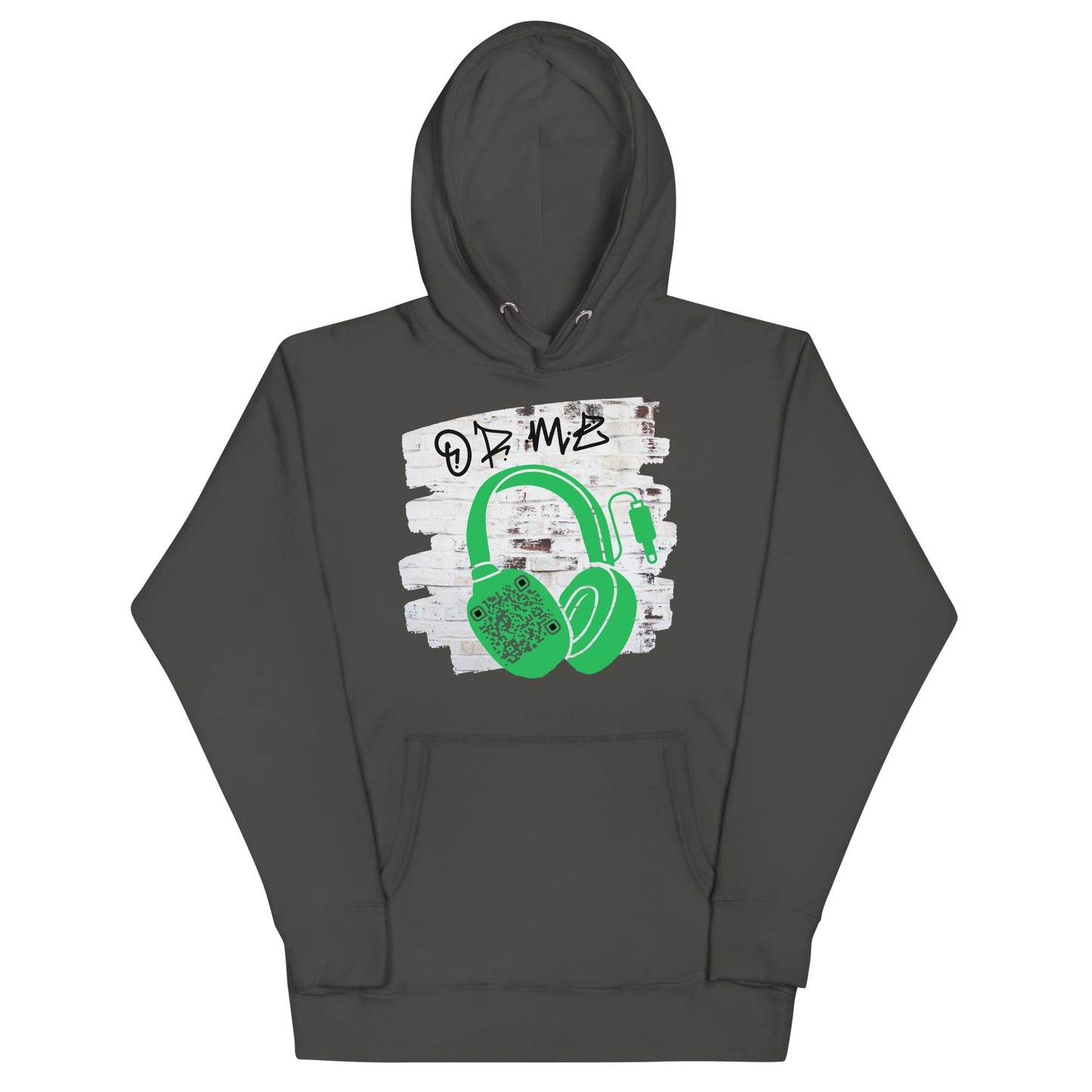 Personalized QR Code Graffiti Wall Hoodie β Share Your Music