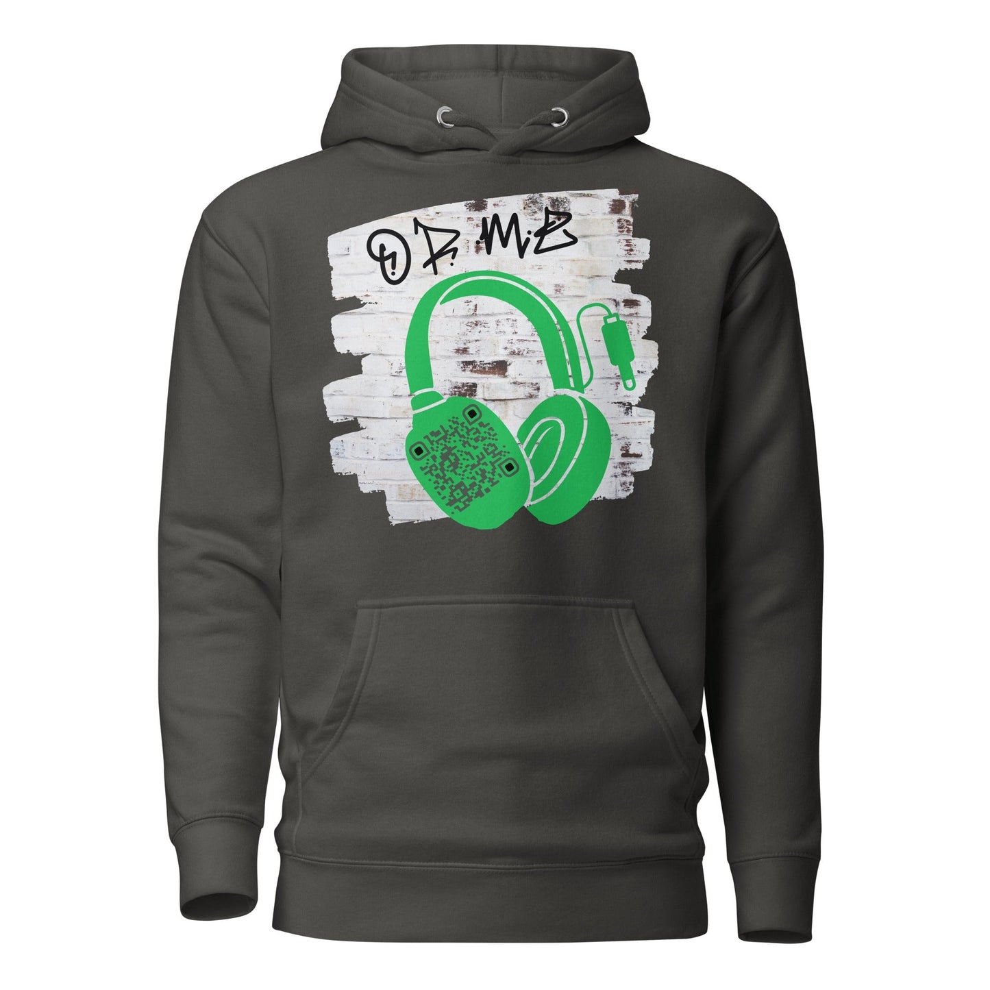 Personalized QR Code Graffiti Wall Hoodie β Share Your Music