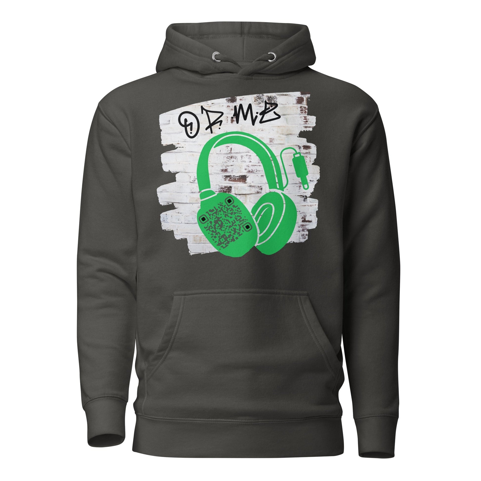 Personalized QR Code Graffiti Wall Hoodie β Share Your Music