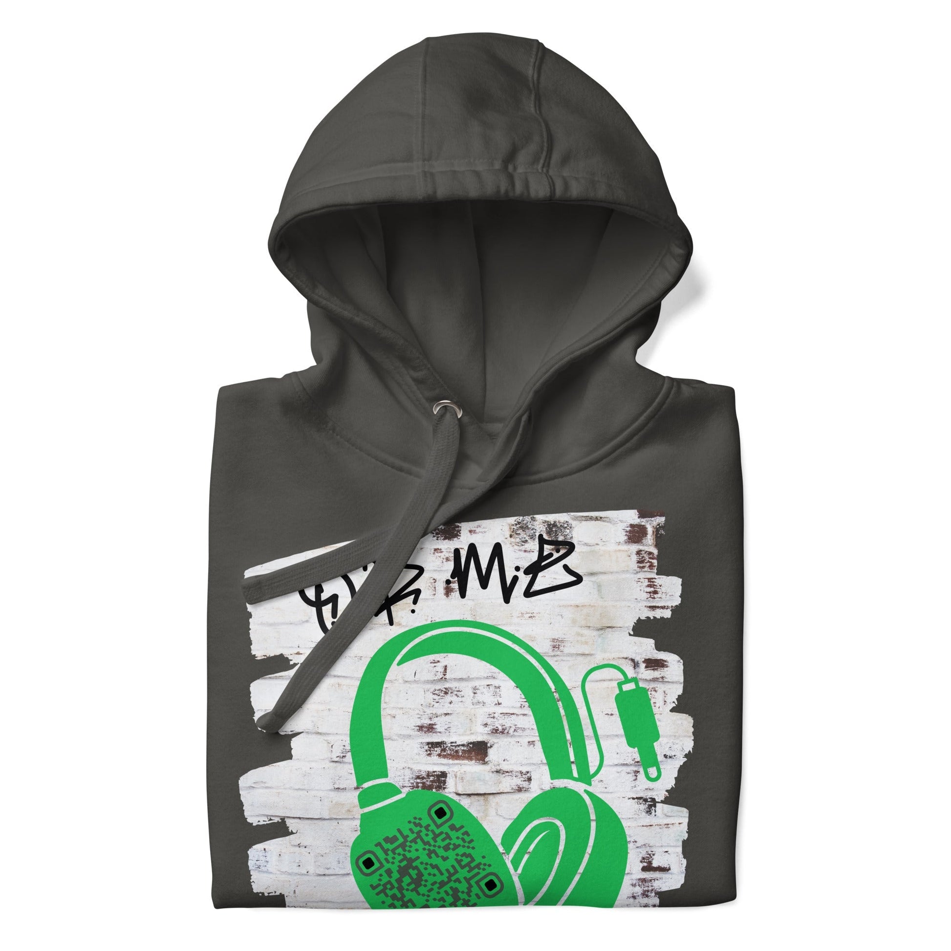 Personalized QR Code Graffiti Wall Hoodie β Share Your Music