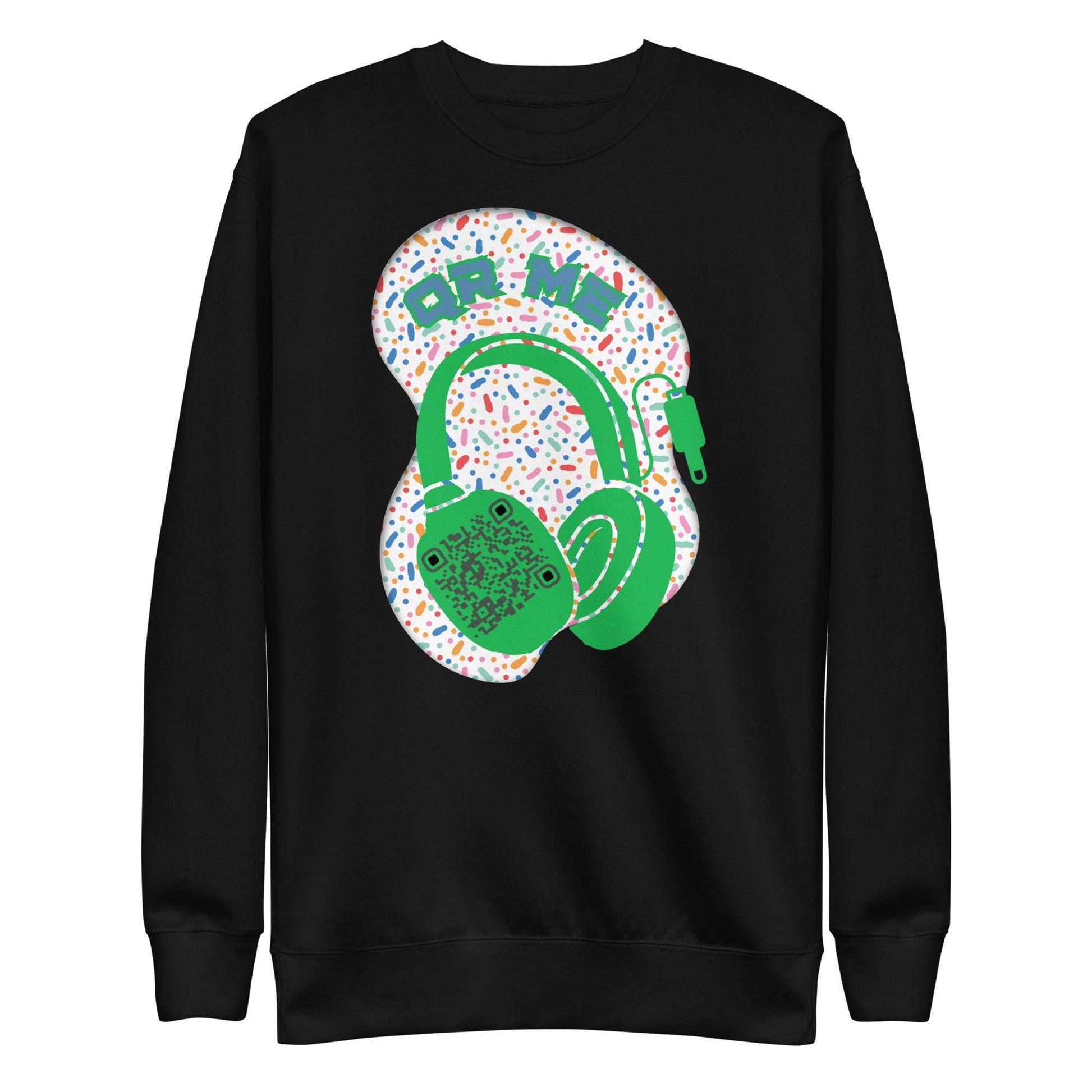 Personalized QR Code Sweatshirt β Polka Dot Playlist!