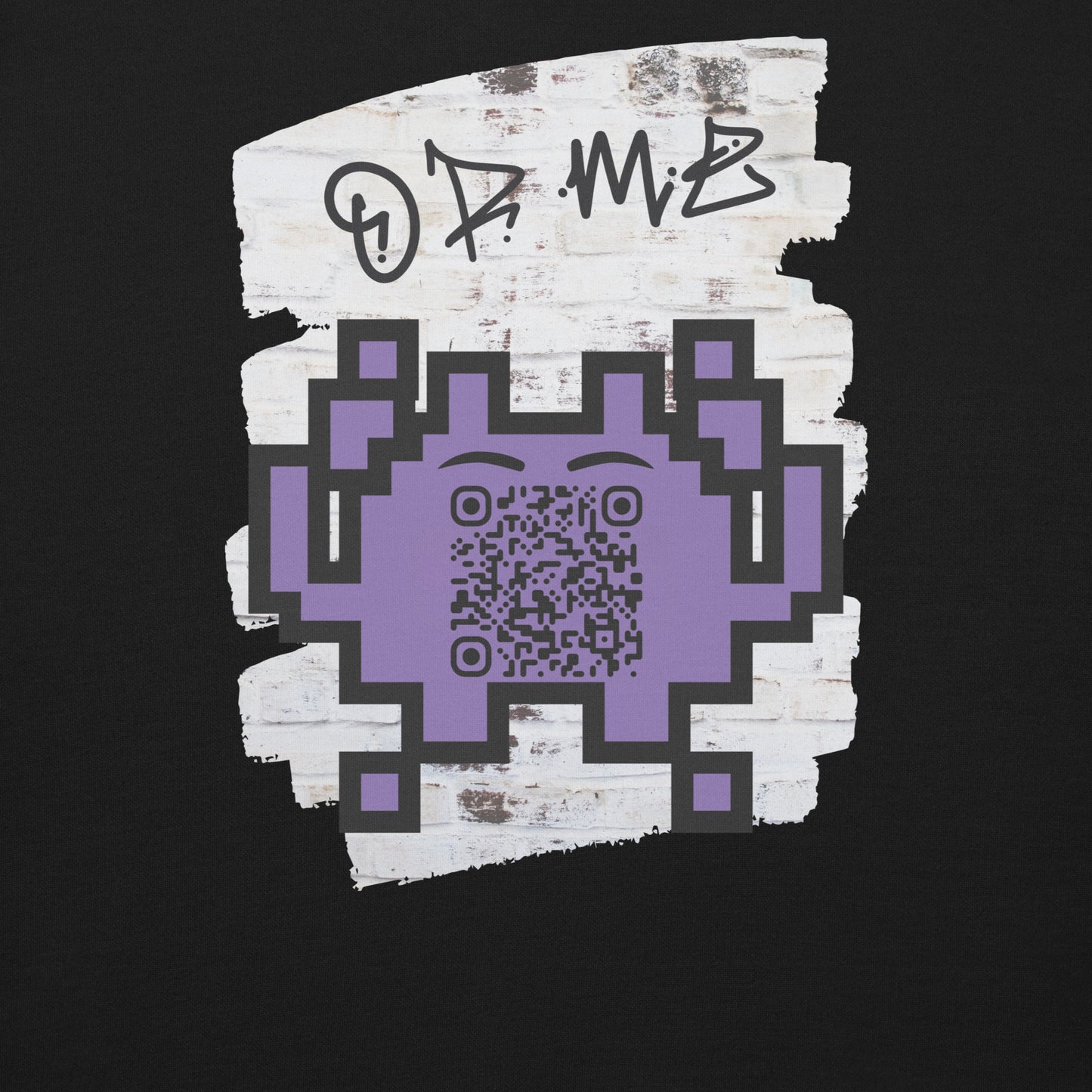 Graffiti Wall Alien QR Code Sweatshirt β Bold Style for Gamers
