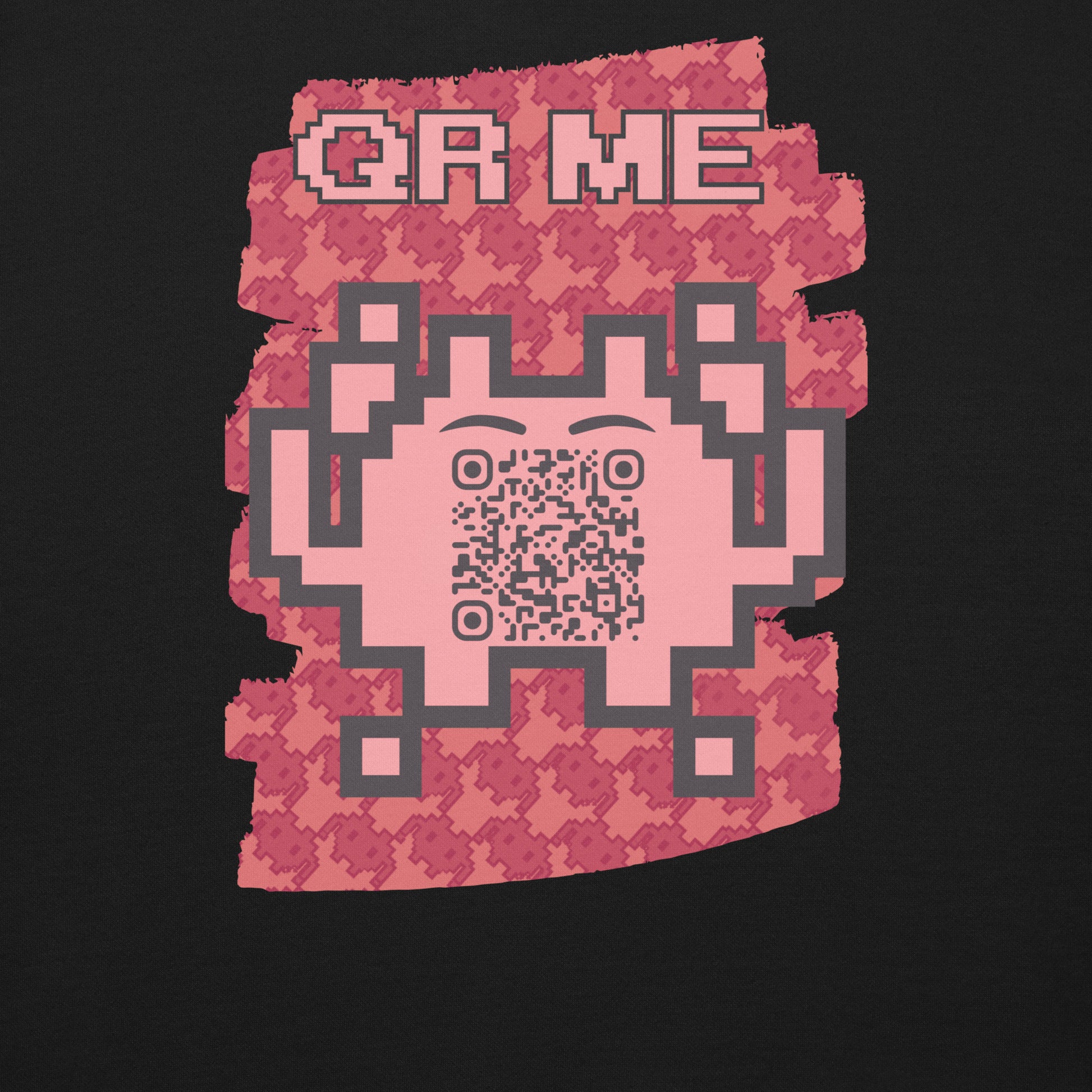 Red Alien QR Code Sweatshirt β Bold Tech for Gamers & YouTubers