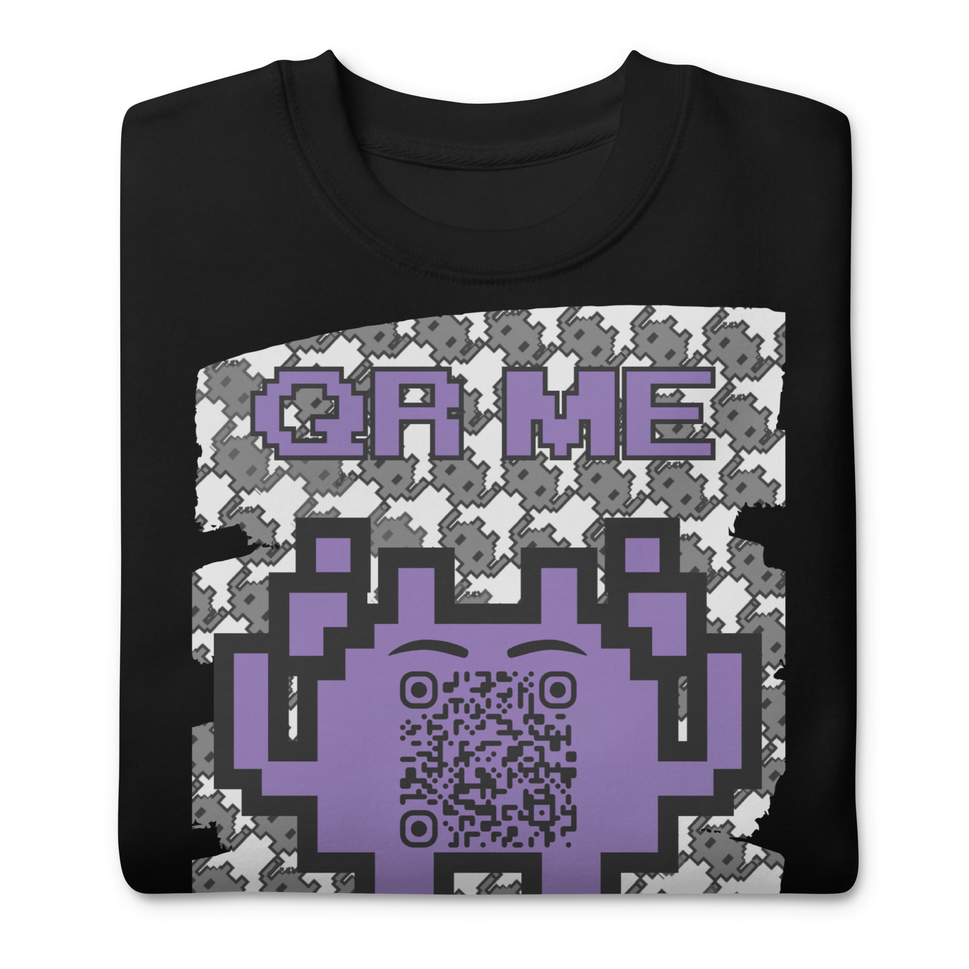 Mono Alien QR Code Sweatshirt β For Gamers & YouTubers