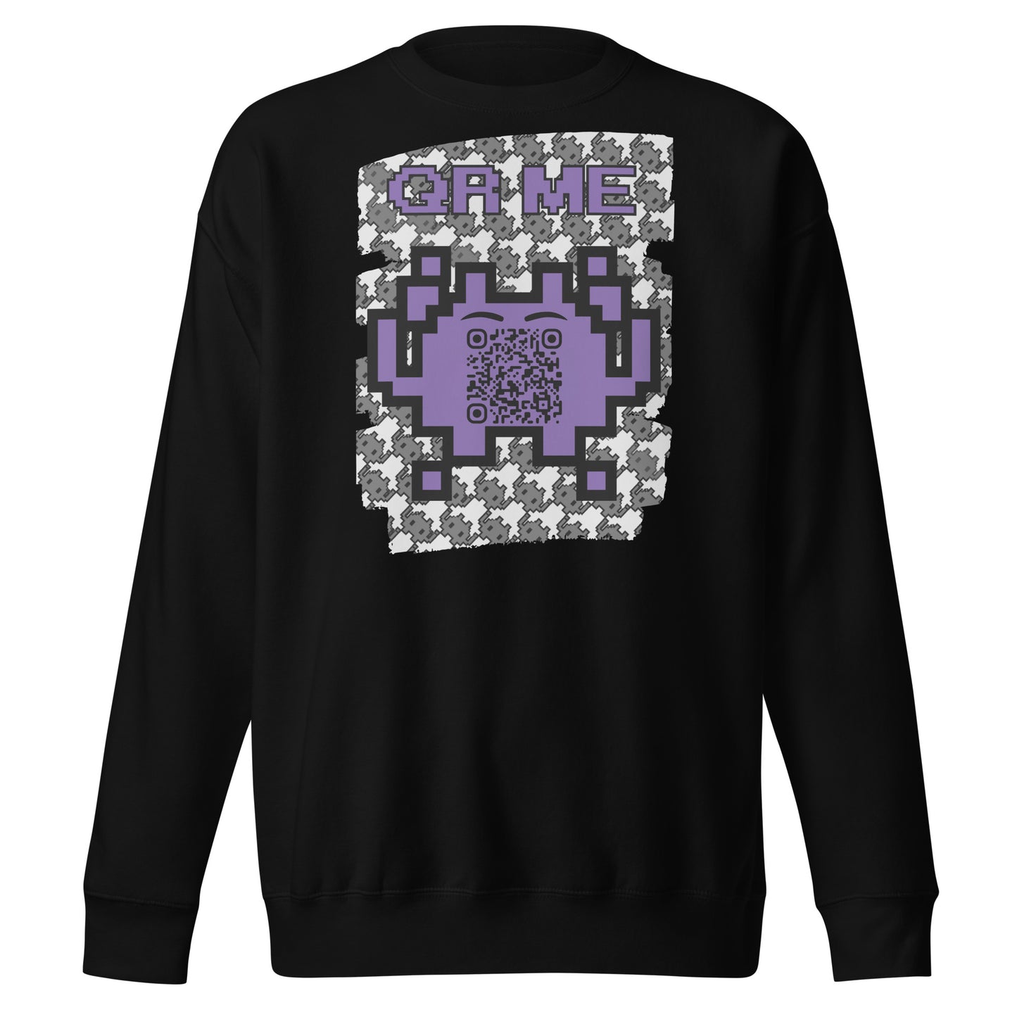 Mono Alien QR Code Sweatshirt β For Gamers & YouTubers