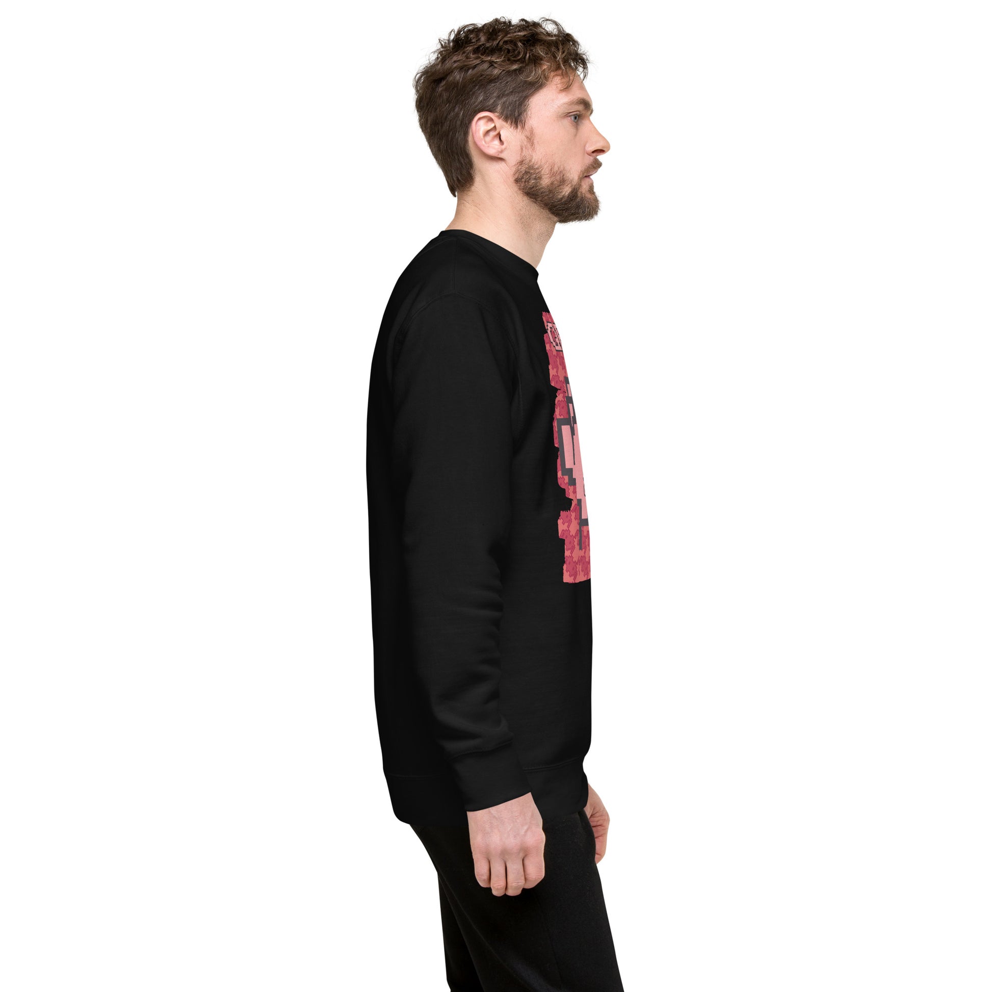 Red Alien QR Code Sweatshirt β Bold Tech for Gamers & YouTubers