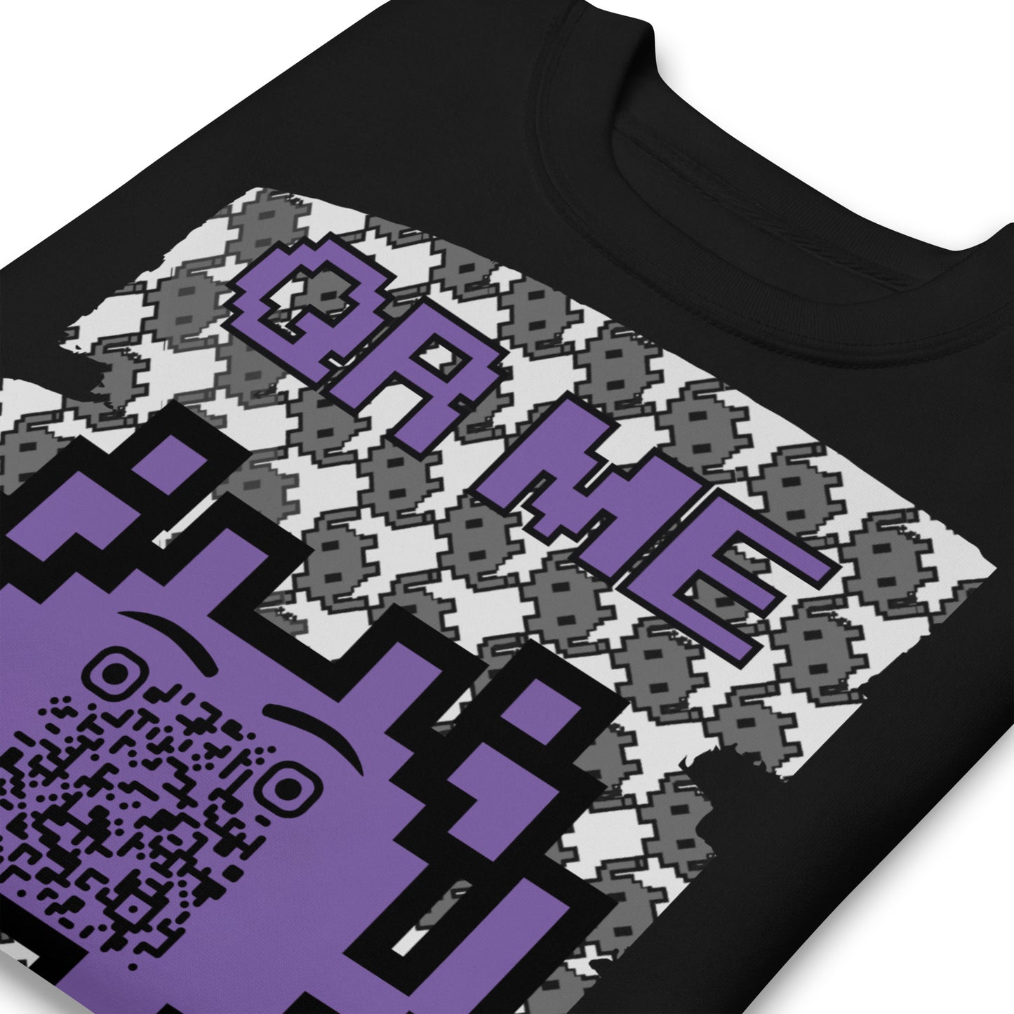 Mono Alien QR Code Sweatshirt β For Gamers & YouTubers
