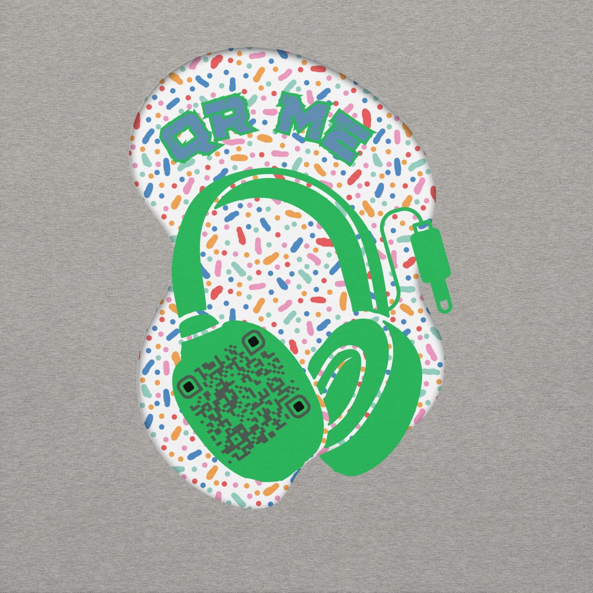 Personalized QR Code Sweatshirt β Polka Dot Playlist!