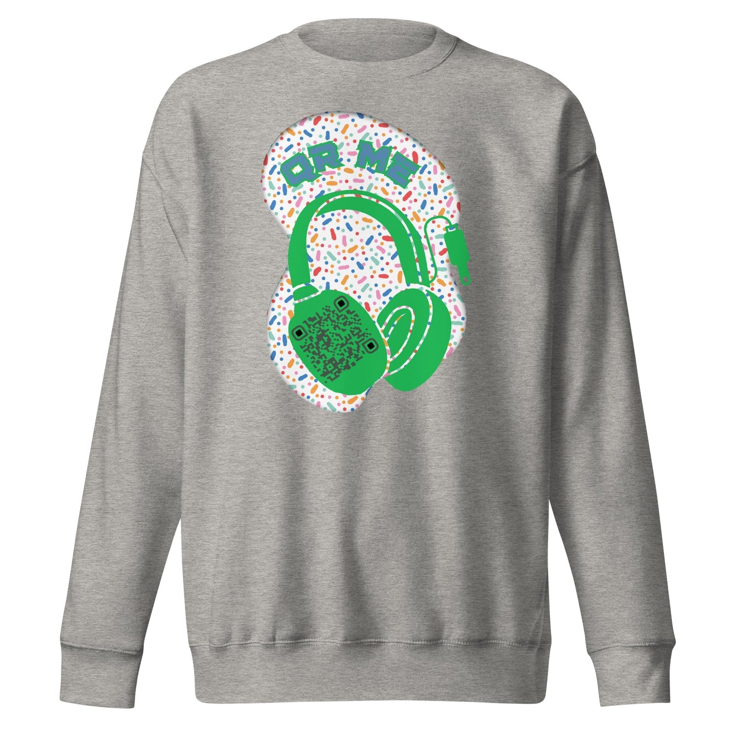Personalized QR Code Sweatshirt β Polka Dot Playlist!