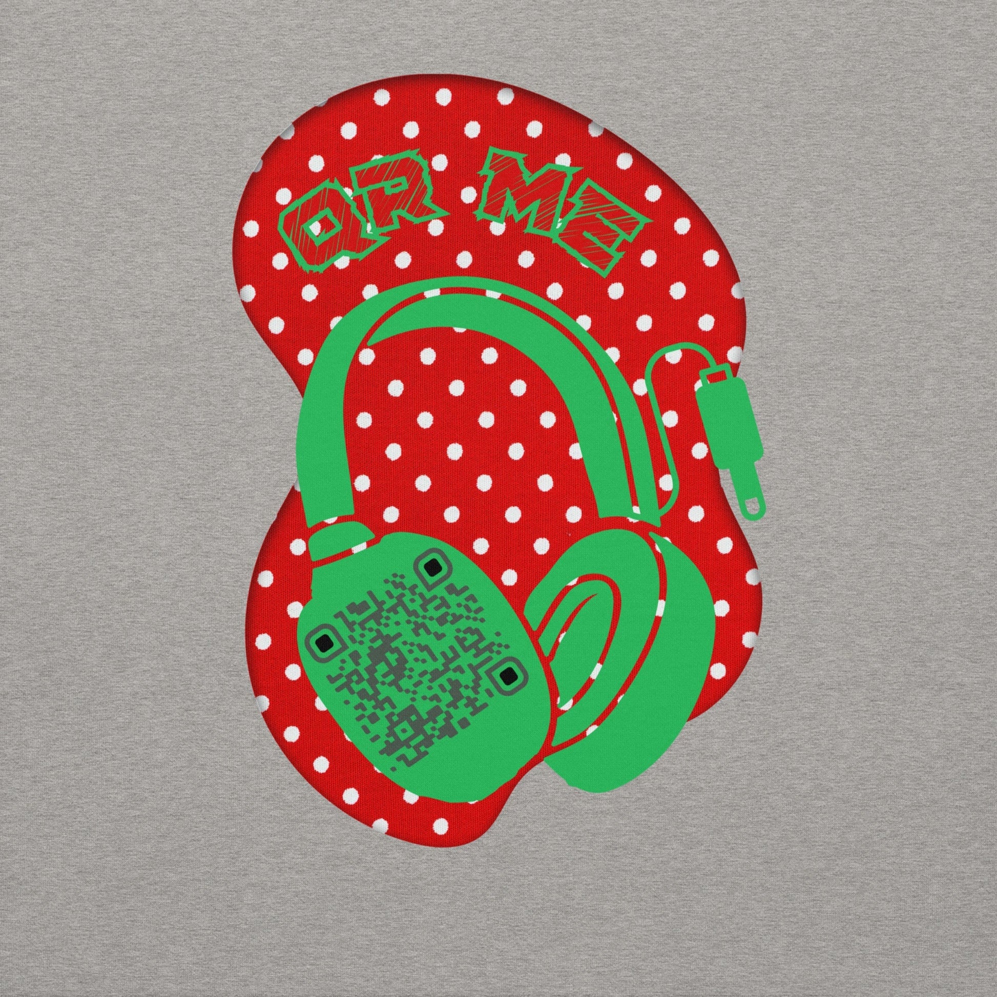 Personalized QR Code Polka Dot Sweatshirt β Tune In & Stand Out