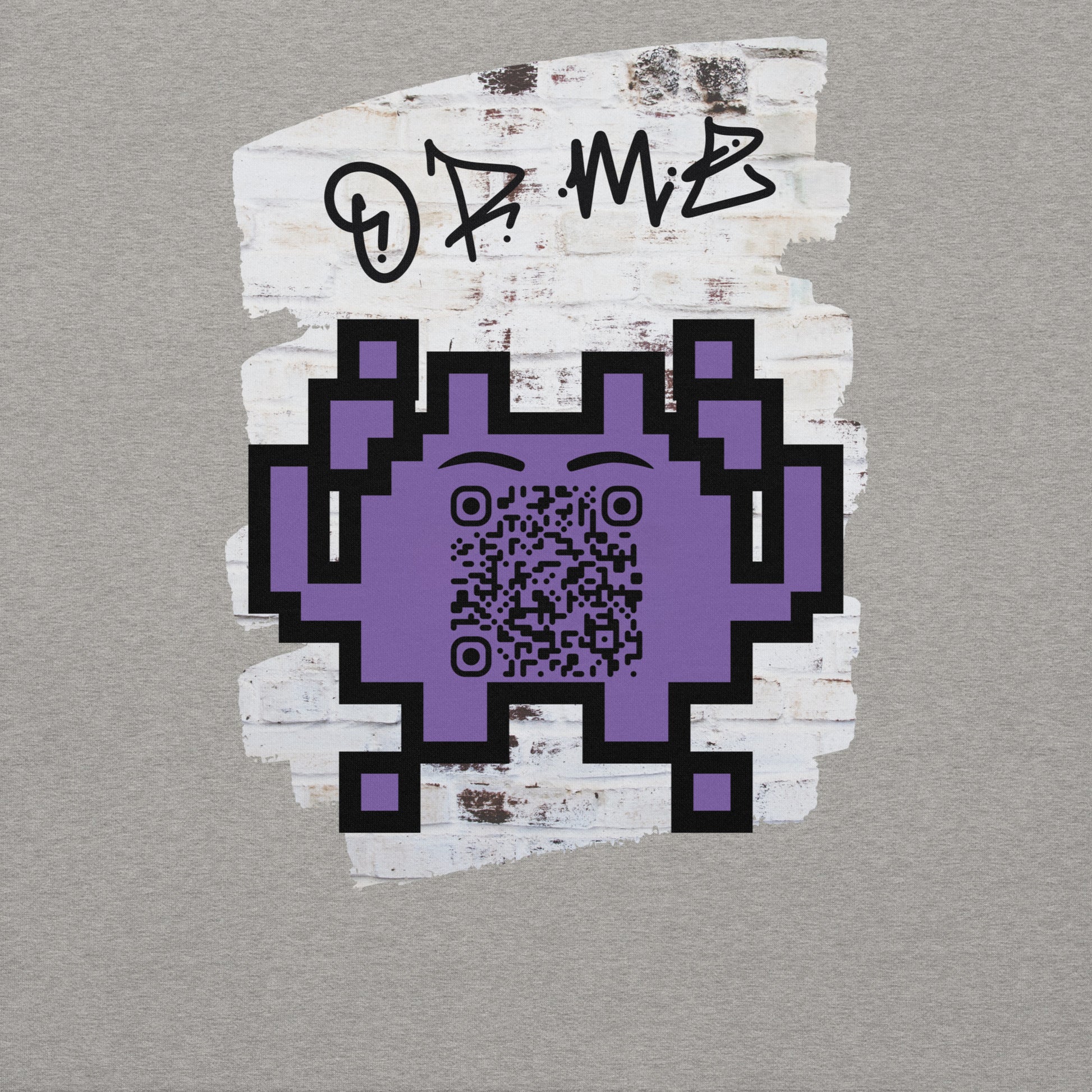 Graffiti Wall Alien QR Code Sweatshirt β Bold Style for Gamers