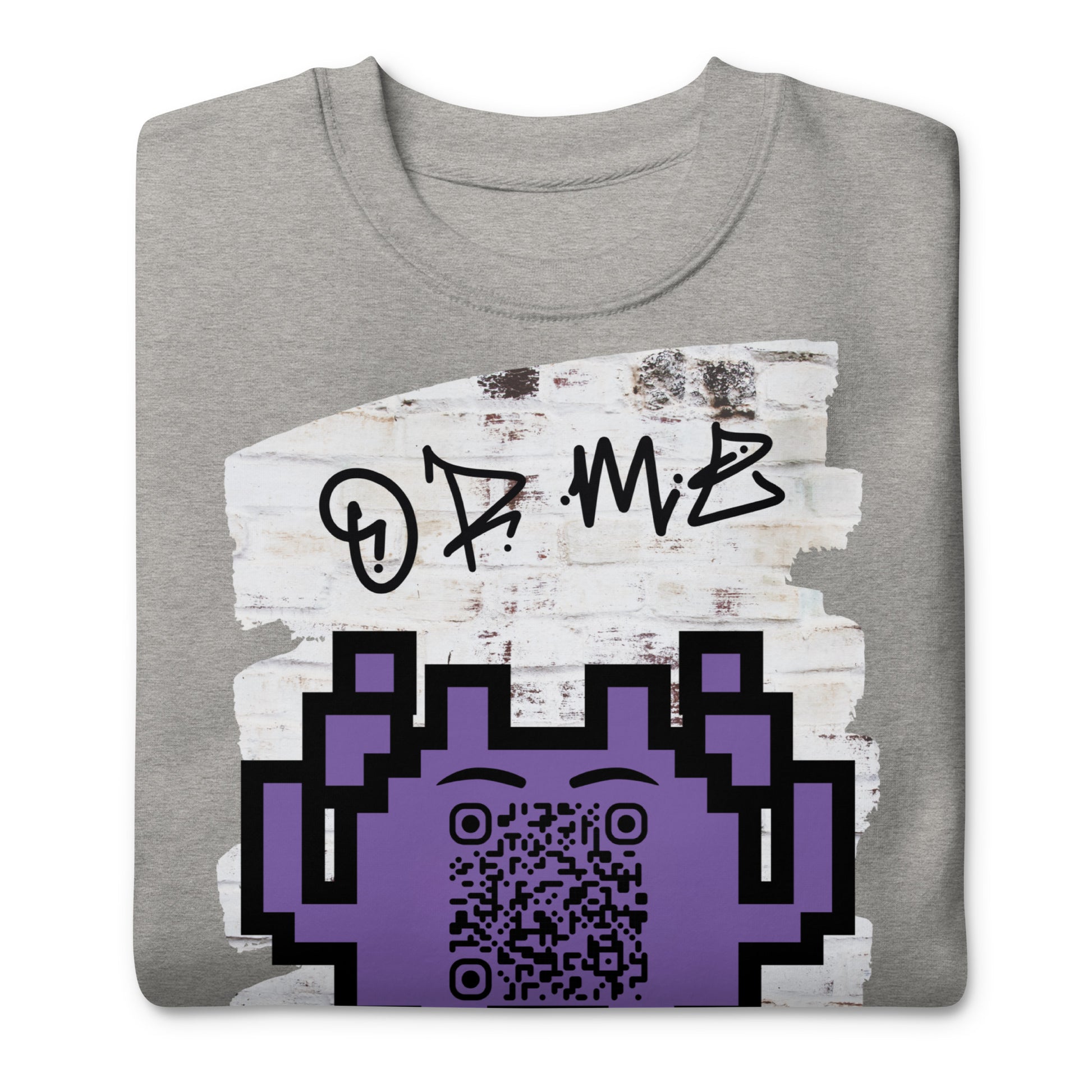 Graffiti Wall Alien QR Code Sweatshirt β Bold Style for Gamers
