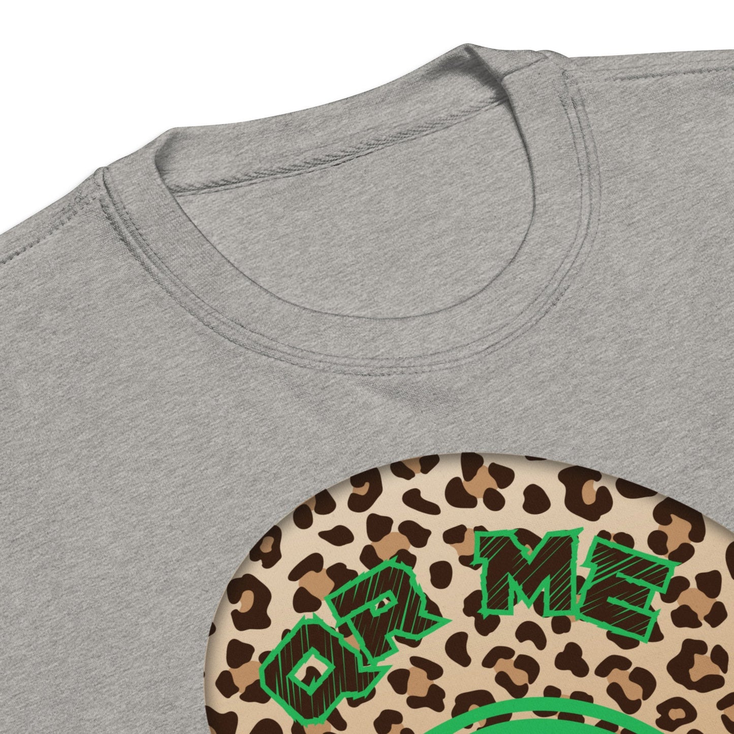 Leopard Print Personalized QR Code Sweatshirt β Wear Your Playlist!