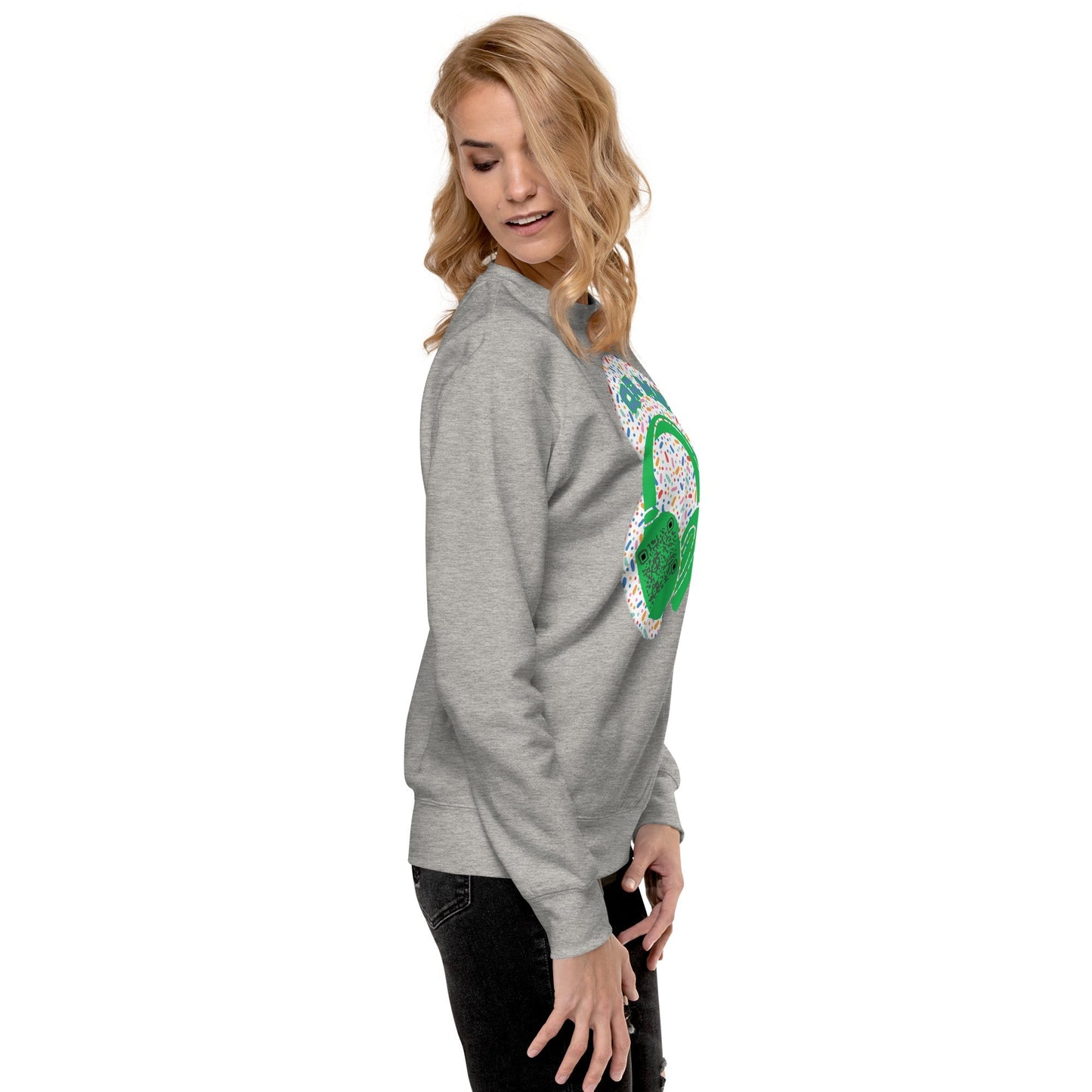 Personalized QR Code Sweatshirt β Polka Dot Playlist!