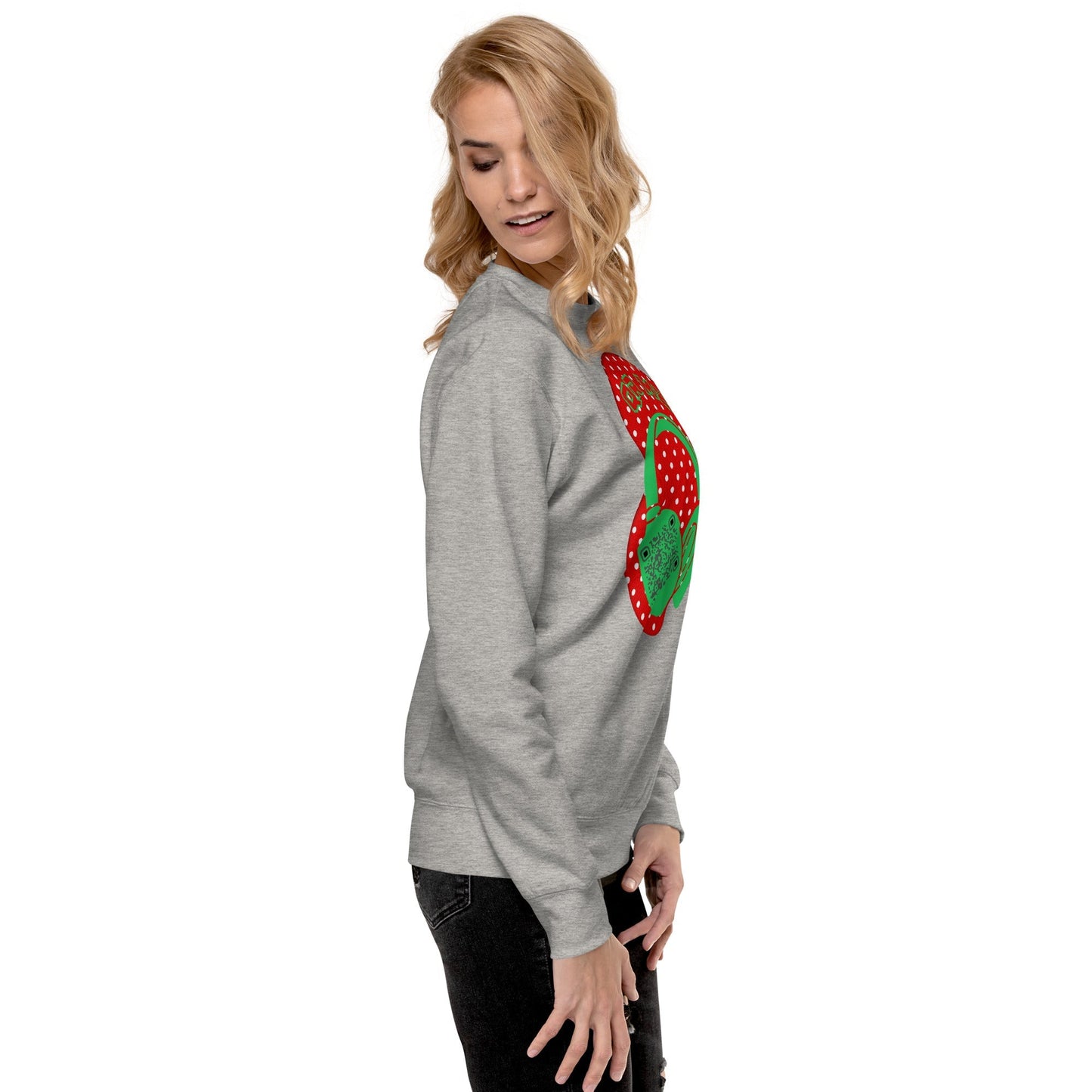 Personalized QR Code Polka Dot Sweatshirt β Tune In & Stand Out